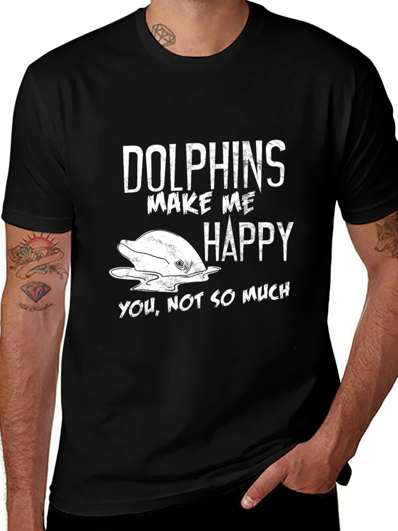 Variant 15 of Dolphins Make Me Happy T-Shirt
