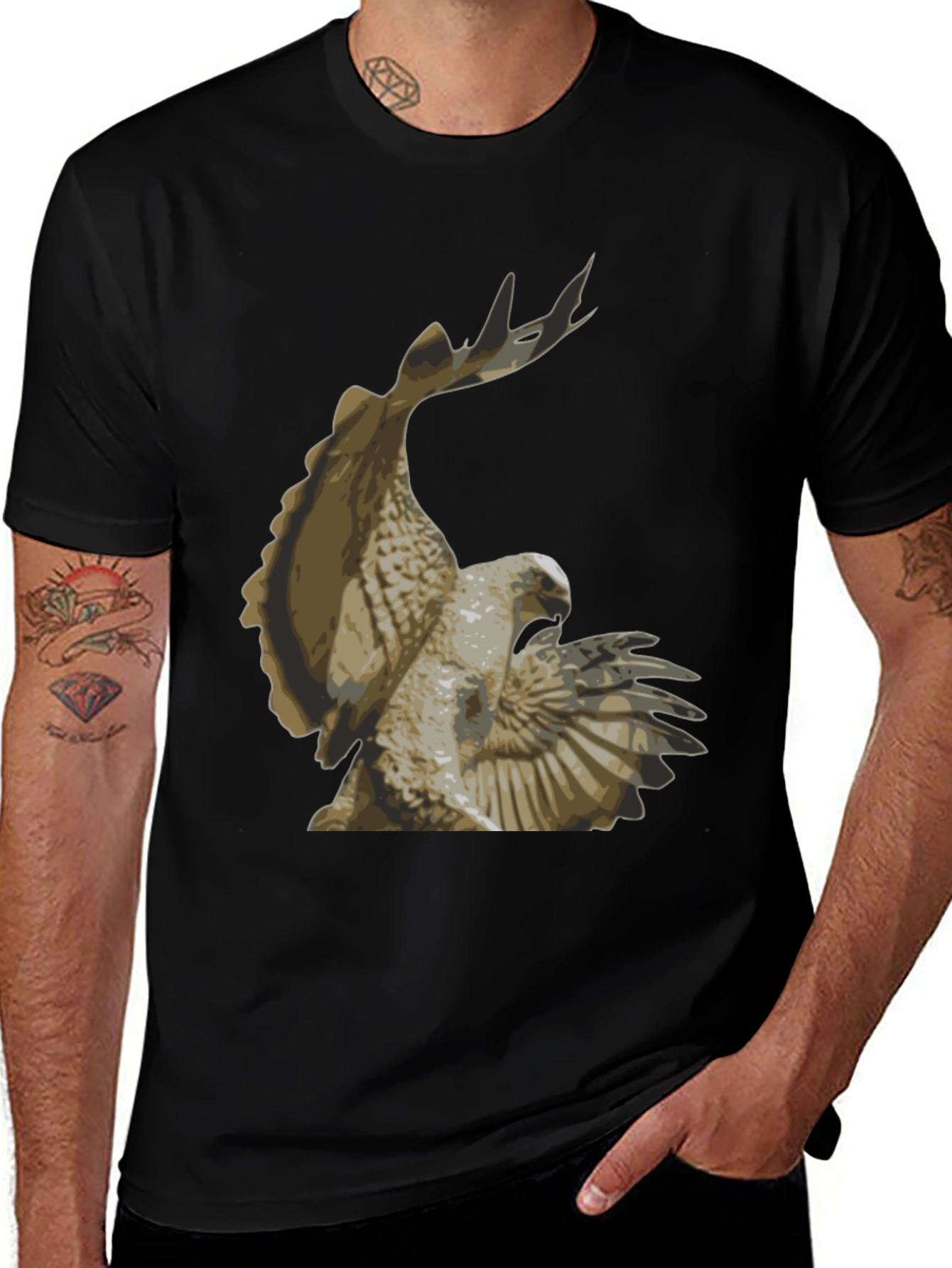 Variant 18 of Eagle Graphic Print T-Shirt