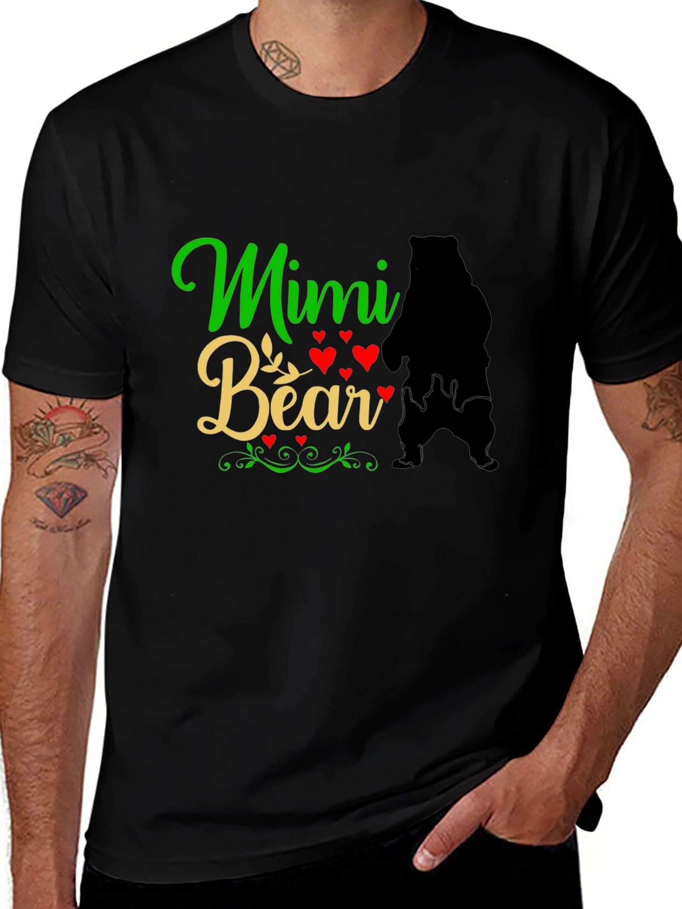 Mimi Bear T-Shirt - Cute Graphic Tee for Grandmas