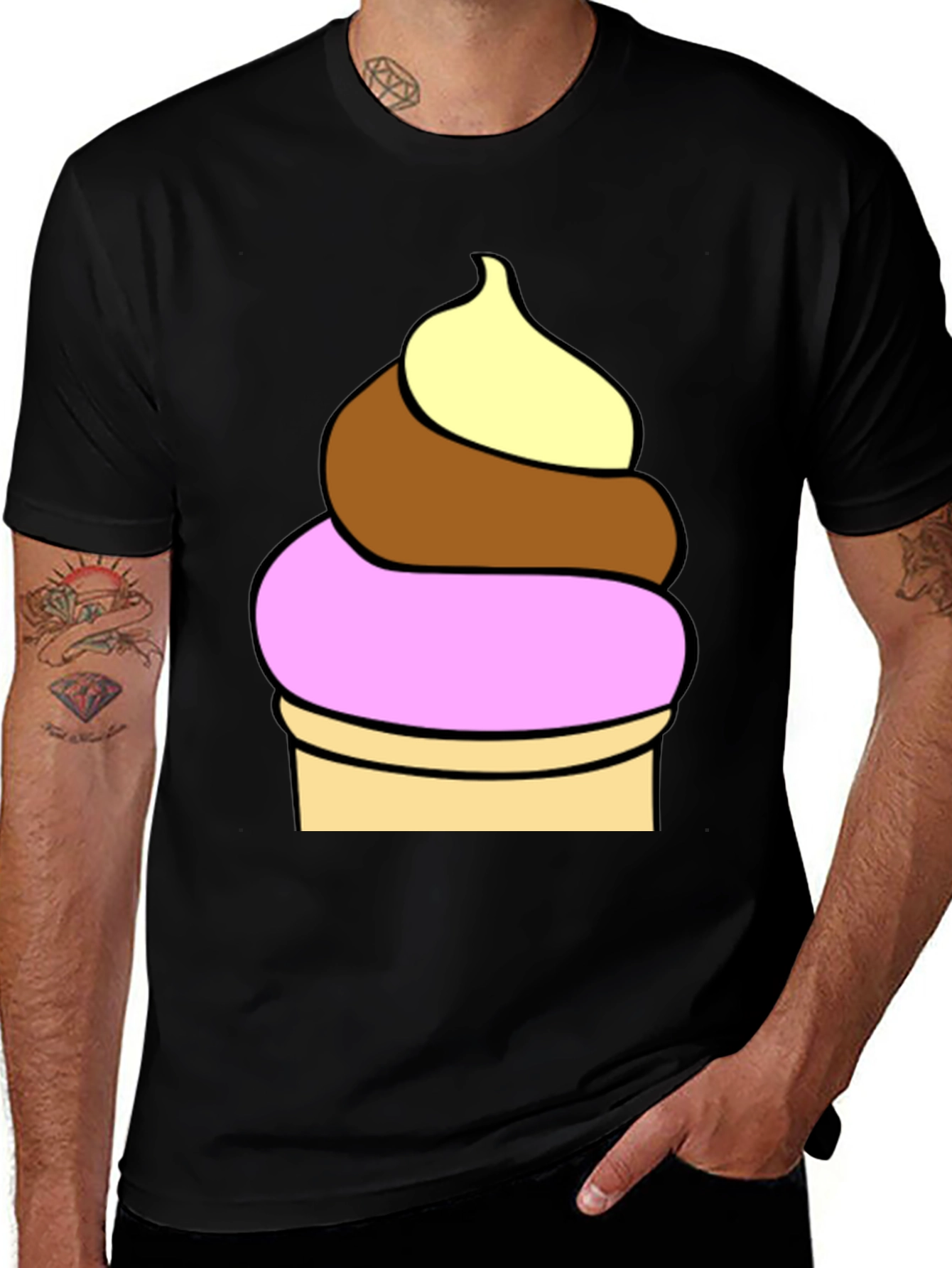 Variant 11 of Ice Cream T-Shirt - Novelty Dessert Tee