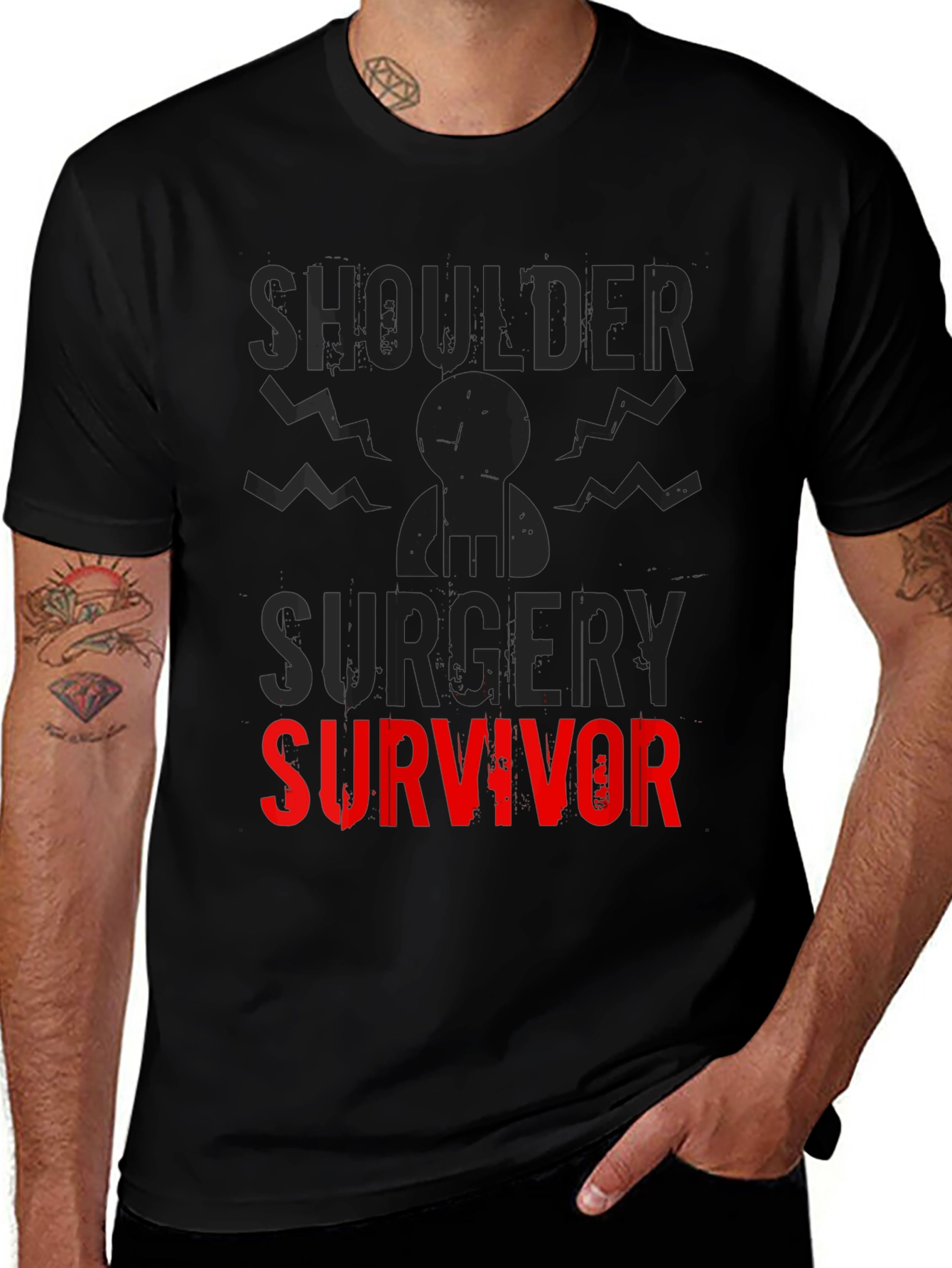 Variant 13 of Shoulder Surgery Survivor T-Shirt, Comfort Fit