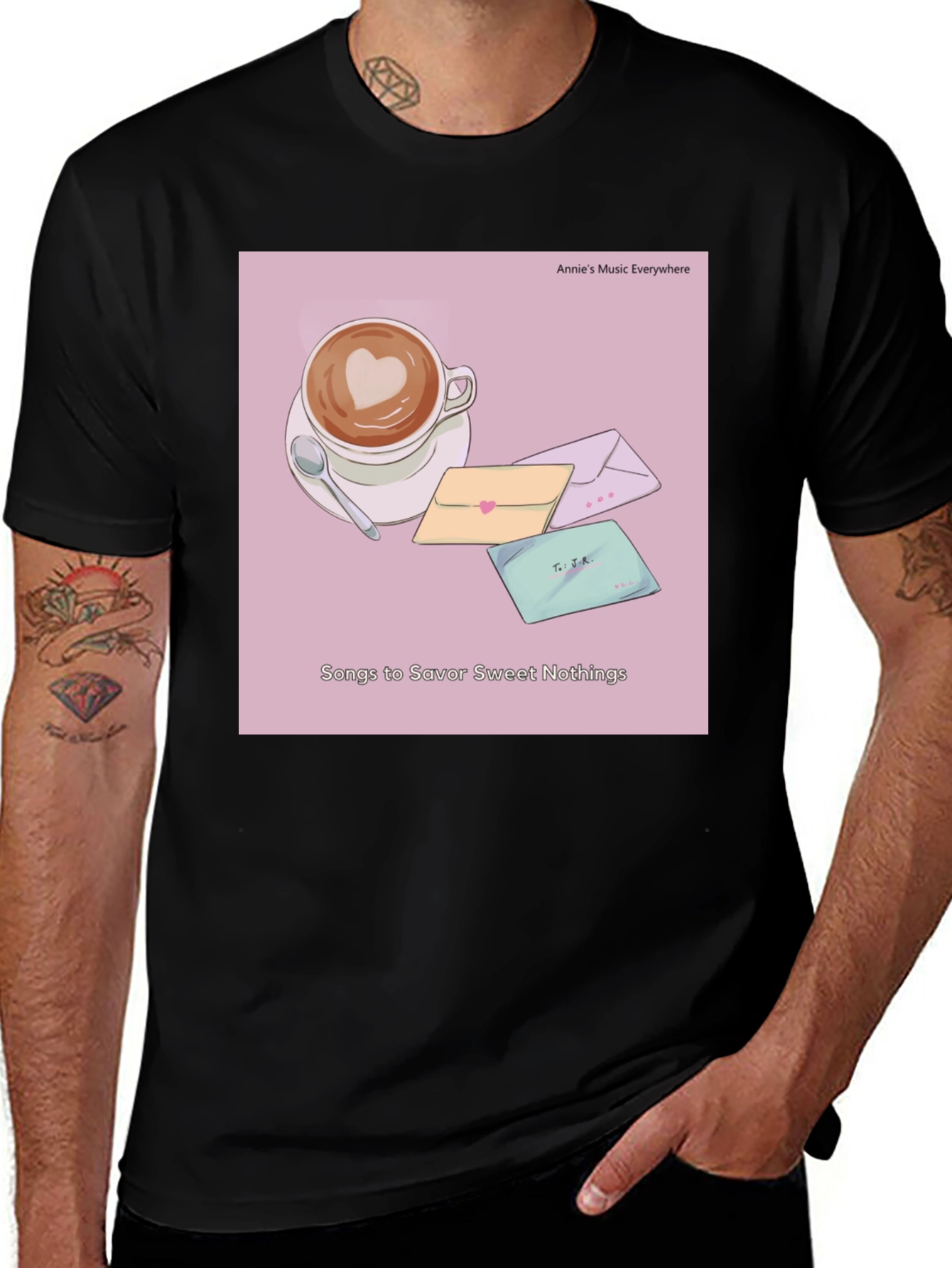 Latte Art T-Shirt - Sweet Nothings Album Cover Tee