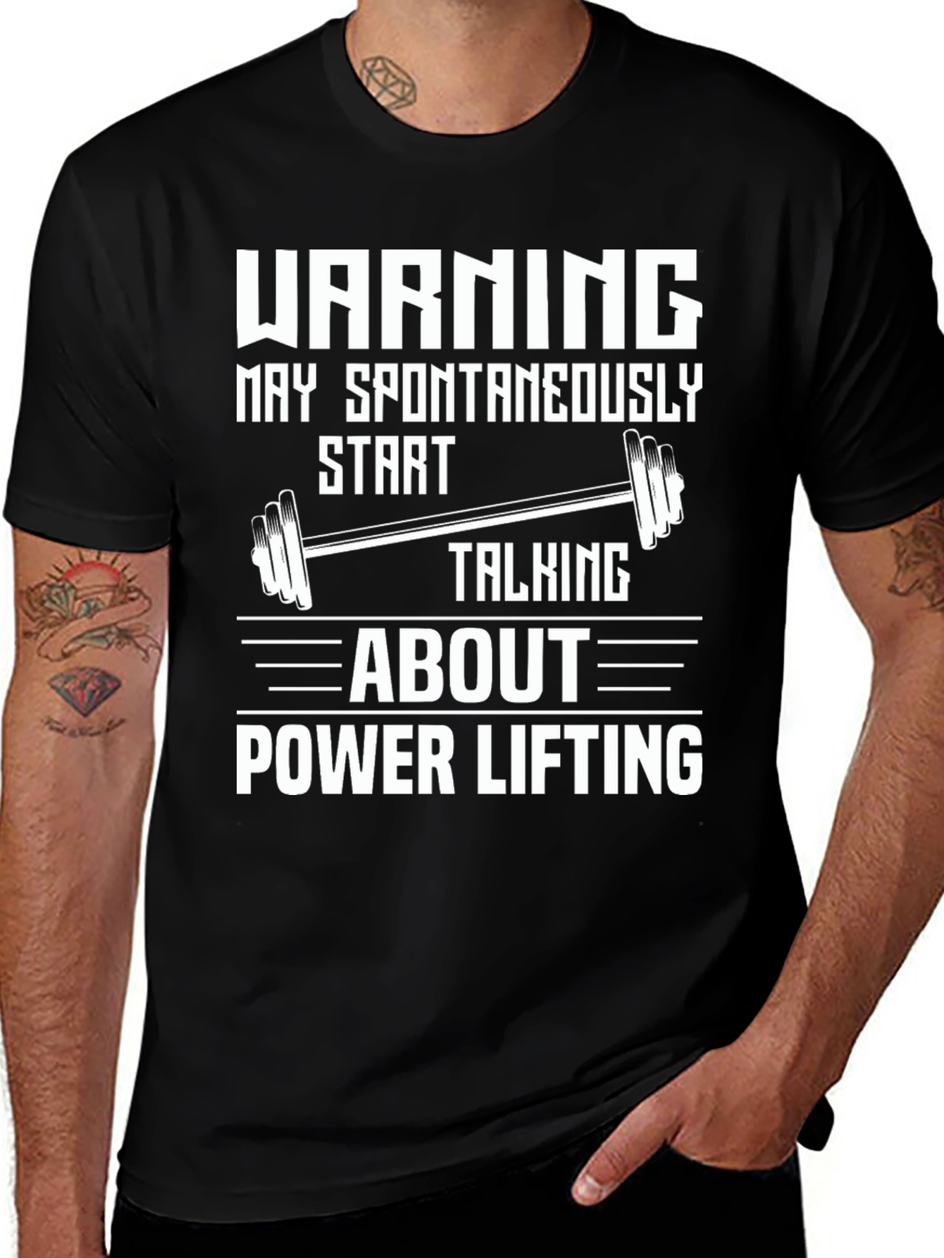 Warning Power Lifting T-Shirt
