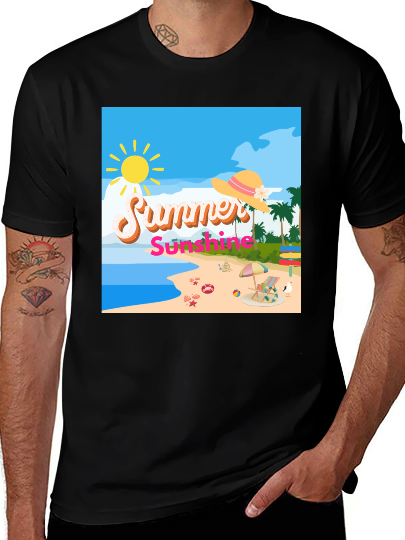 Variant 10 of Summer Sunshine Beach T-Shirt