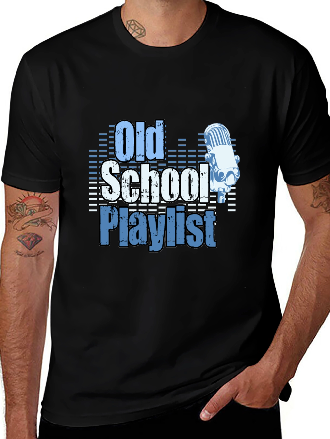 Variant 24 of Old School Playlist Graphic Tee