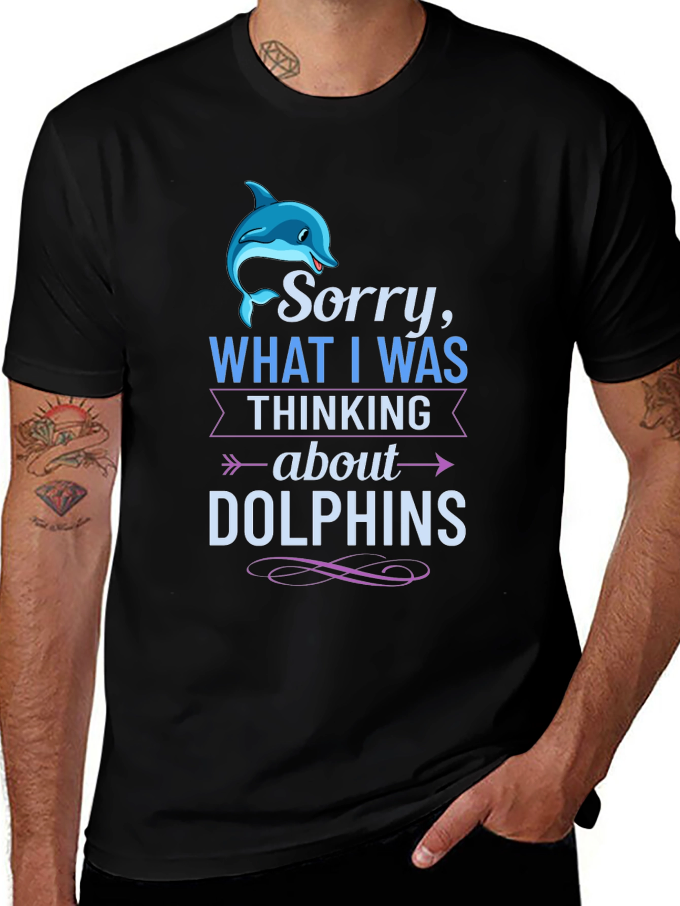 Variant 22 of Dolphin Mind T-Shirt Funny Ocean Lover Tee