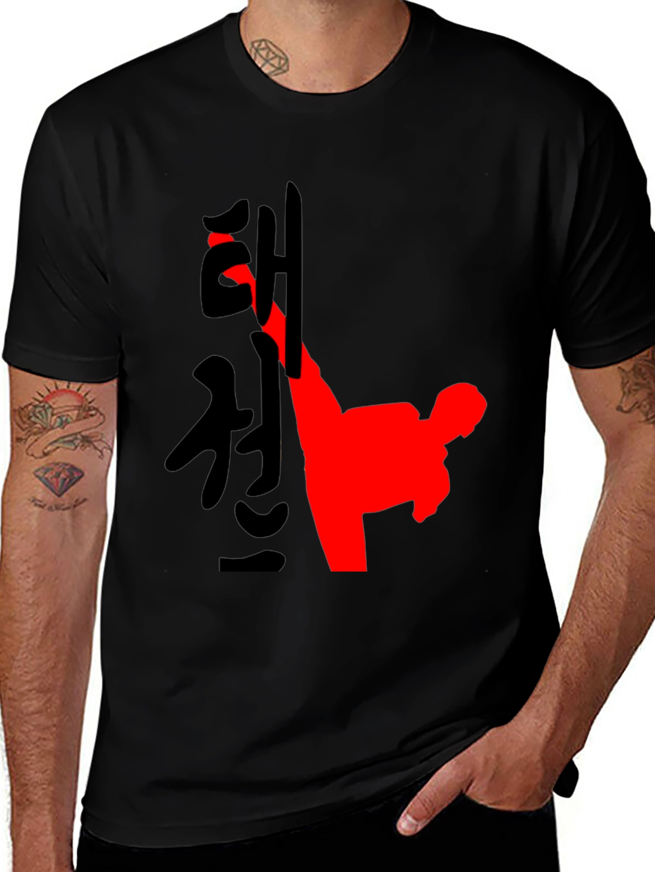 Taekwondo Kick Graphic T-Shirt - Martial Arts