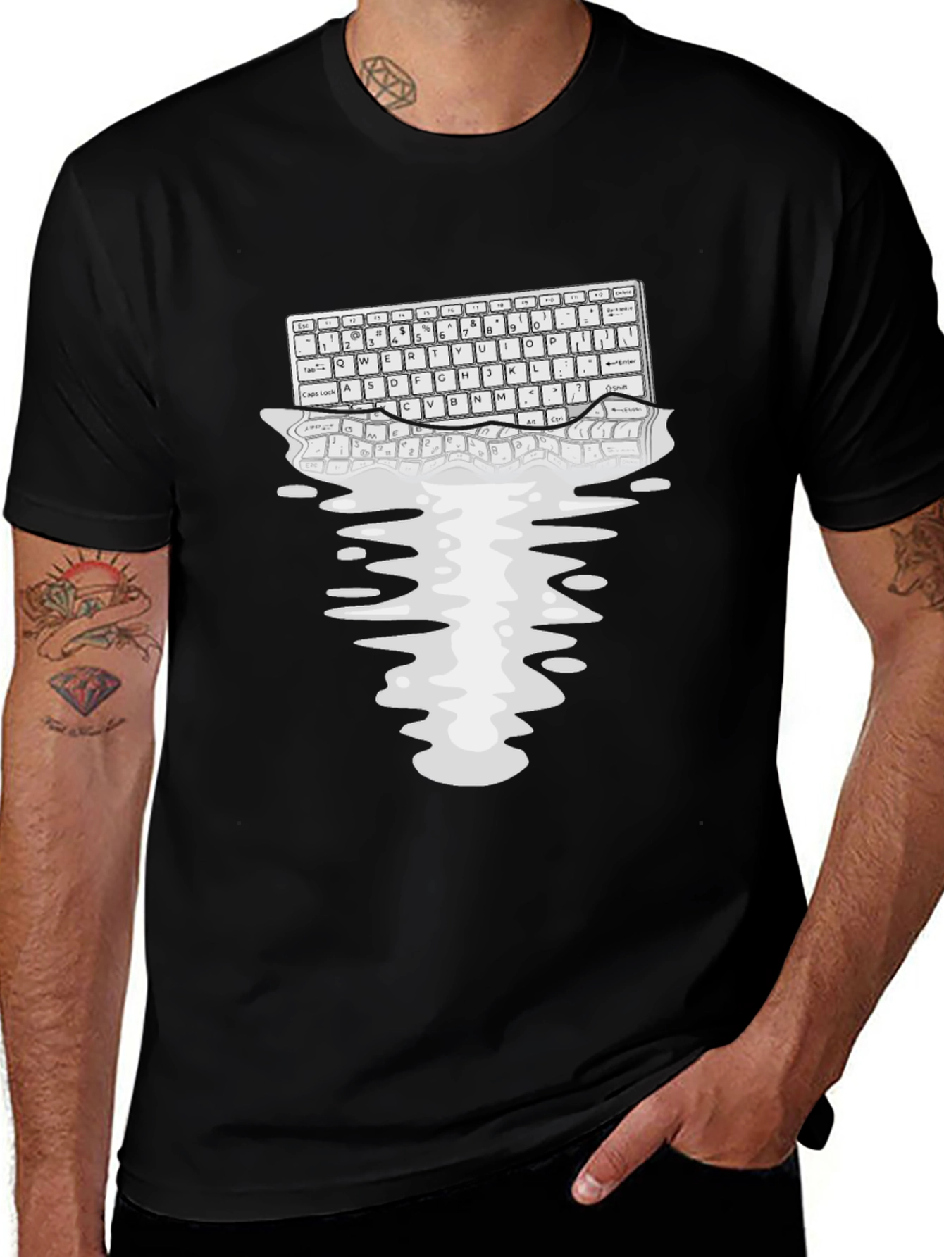Variant 25 of Keyboard T-Shirt - Unique Computer Tee