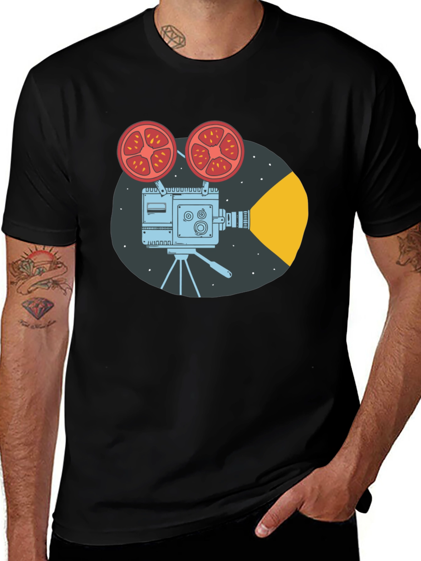 Retro Movie Camera T-Shirt