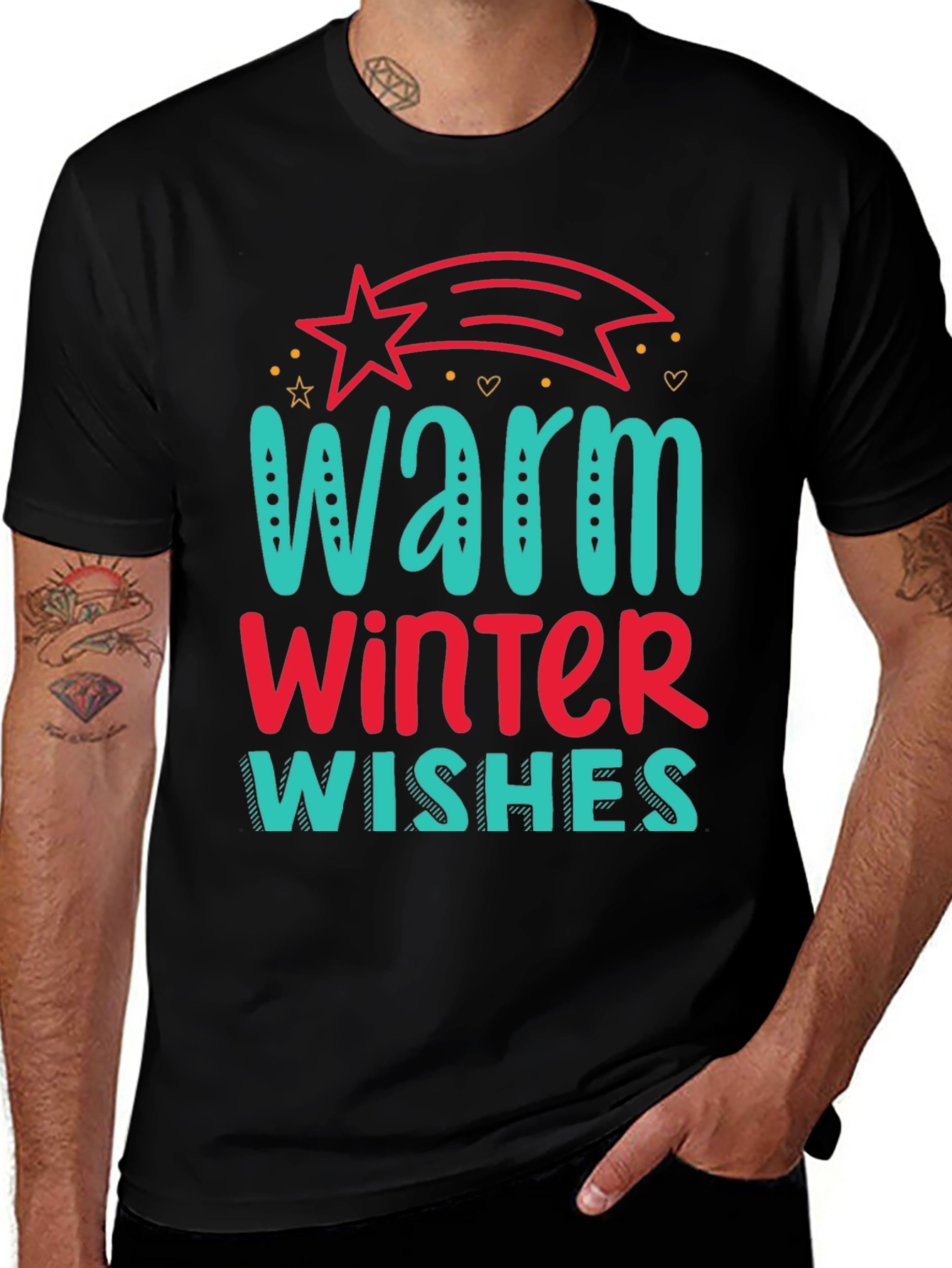 Variant 4 of Warm Winter Wishes Graphic Tee