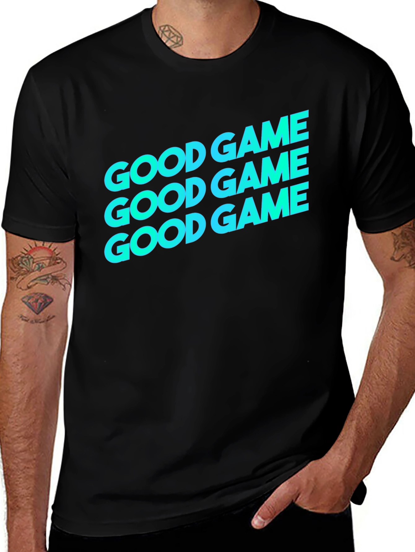 Variant 16 of Good Game Graphic Tee - Black Casual T-Shirt