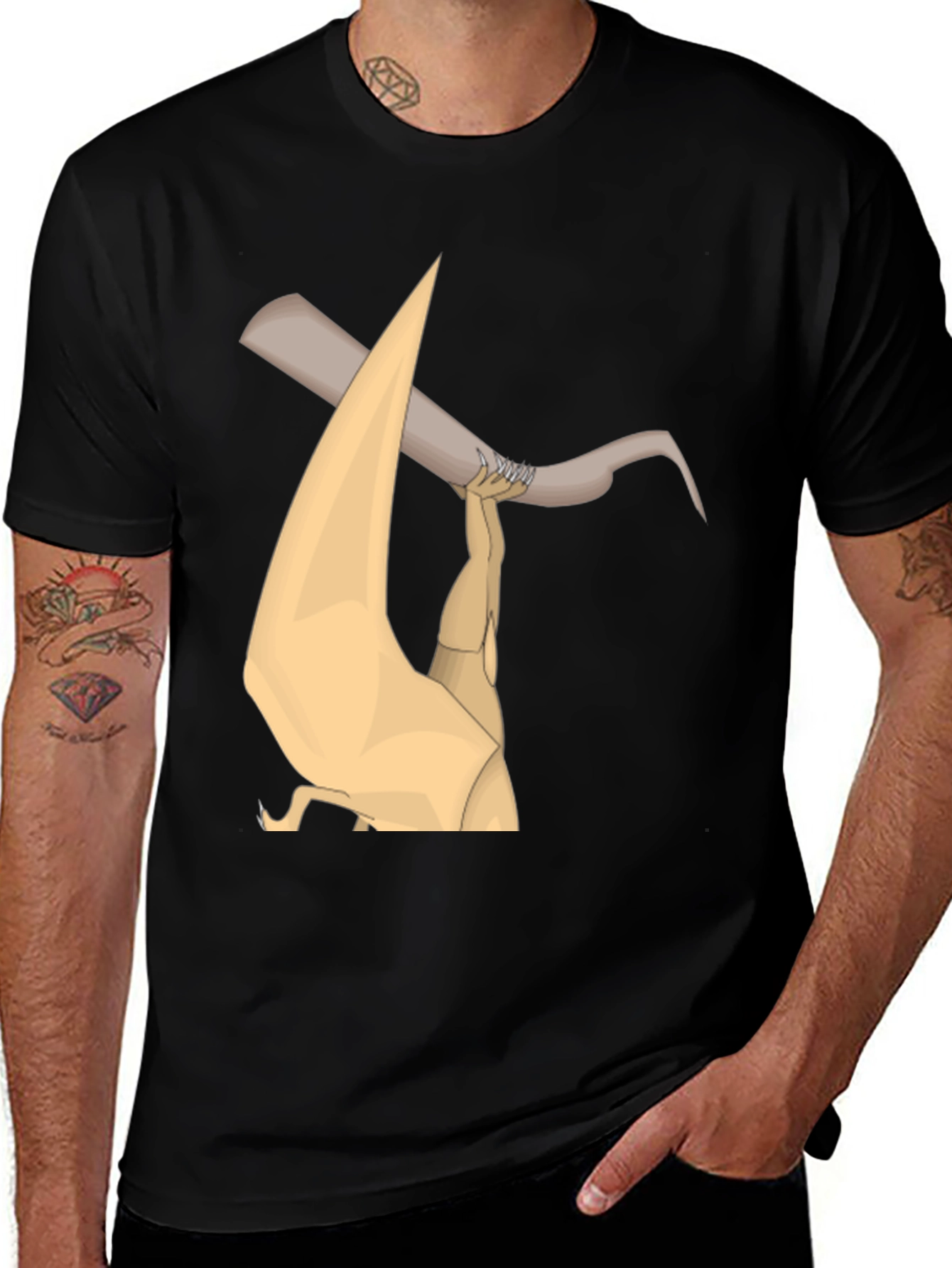 Variant 22 of Unique Graphic Print Black T-Shirt