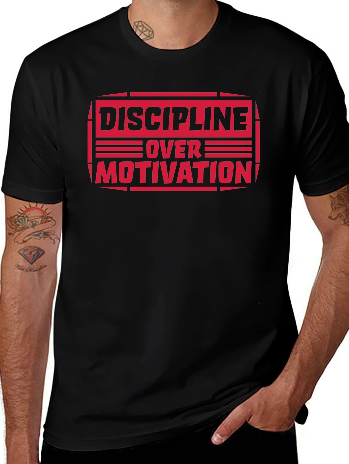 Discipline Over Motivation Graphic Tee