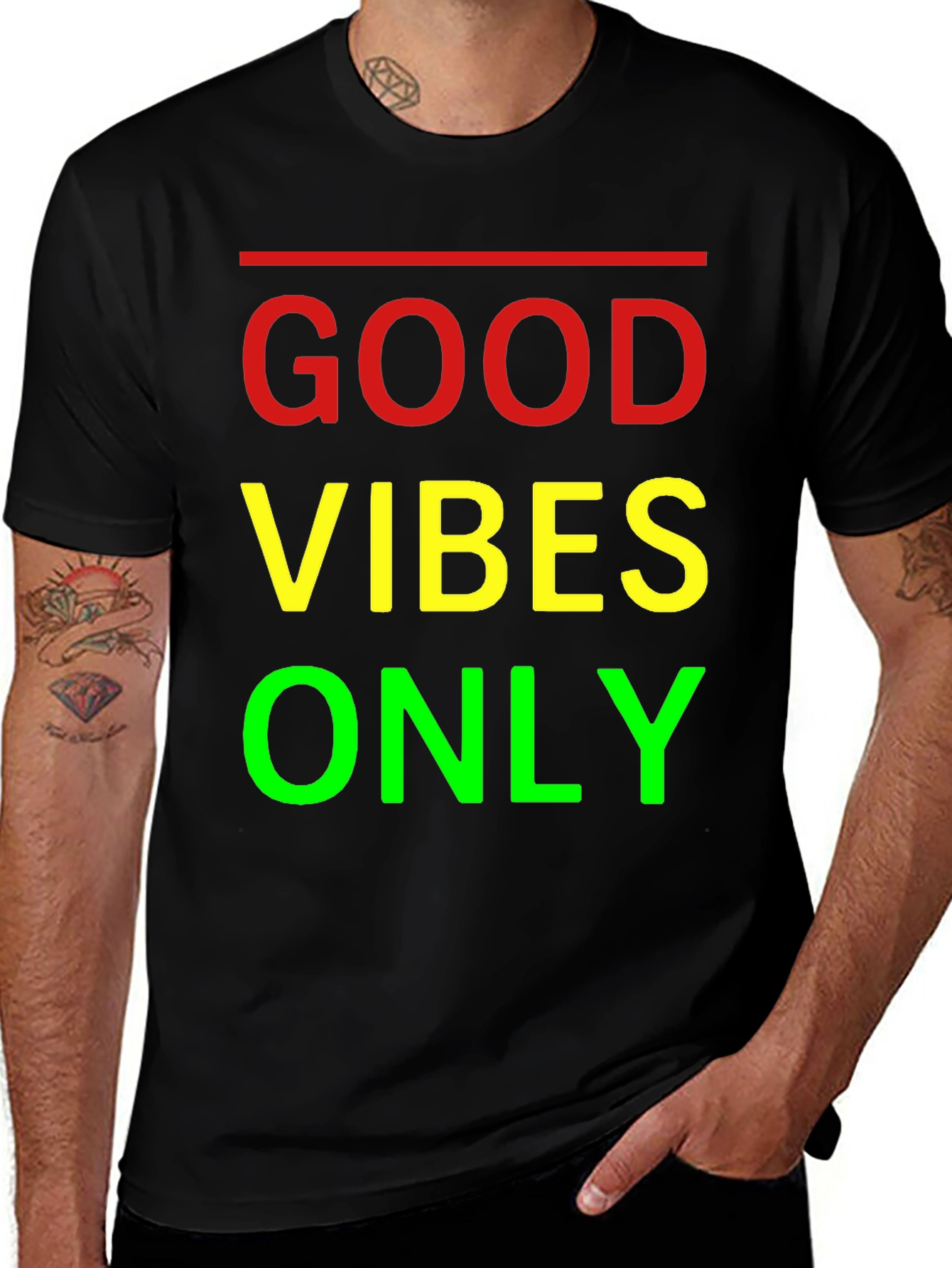 Variant 9 of Good Vibes Only Graphic T-Shirt