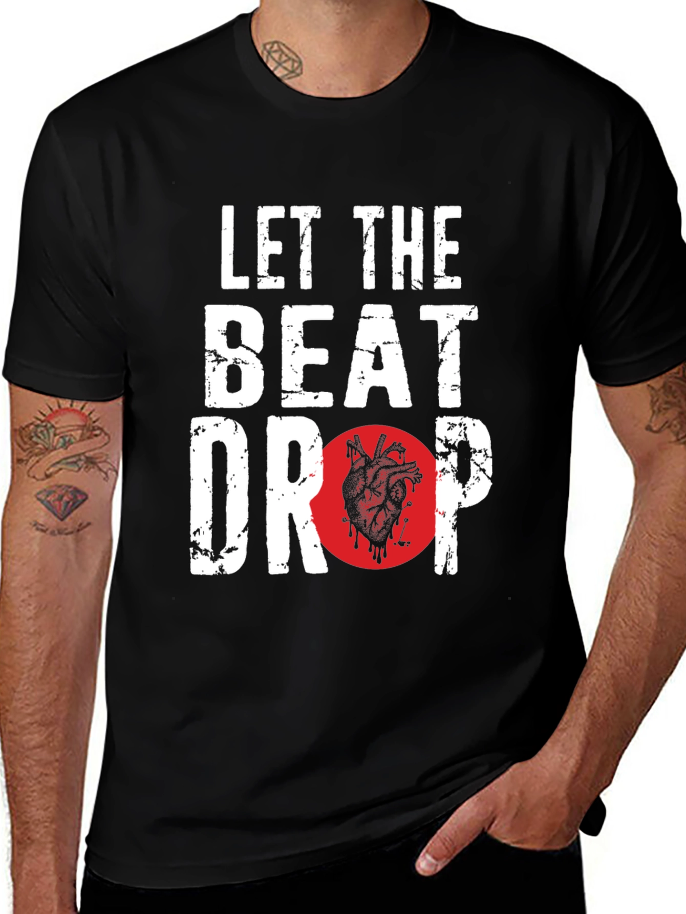 Variant 3 of Let The Beat Drop T-Shirt - Graphic Print Tee