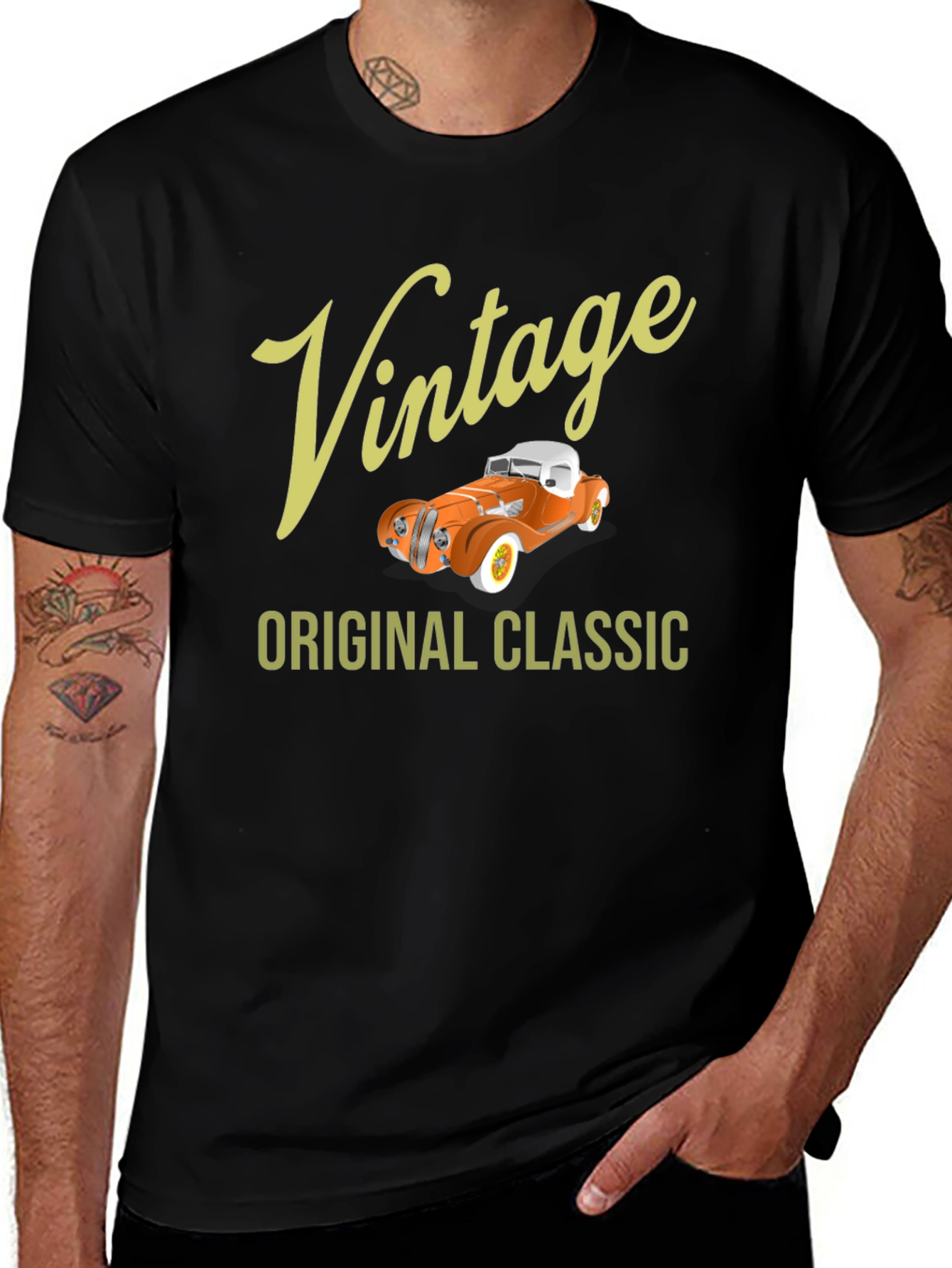 Variant 9 of Vintage Classic Car Graphic T-Shirt