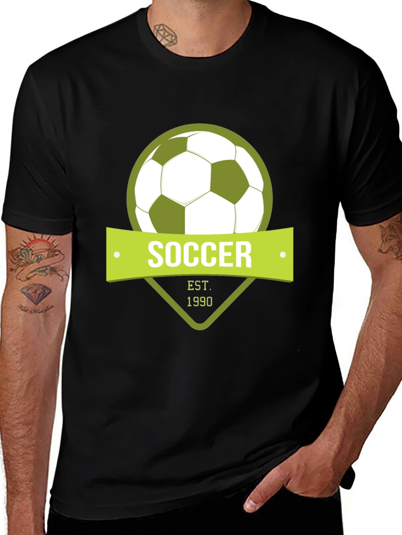 Variant 14 of Soccer Est. 1990 Graphic Tee - Classic Football Style