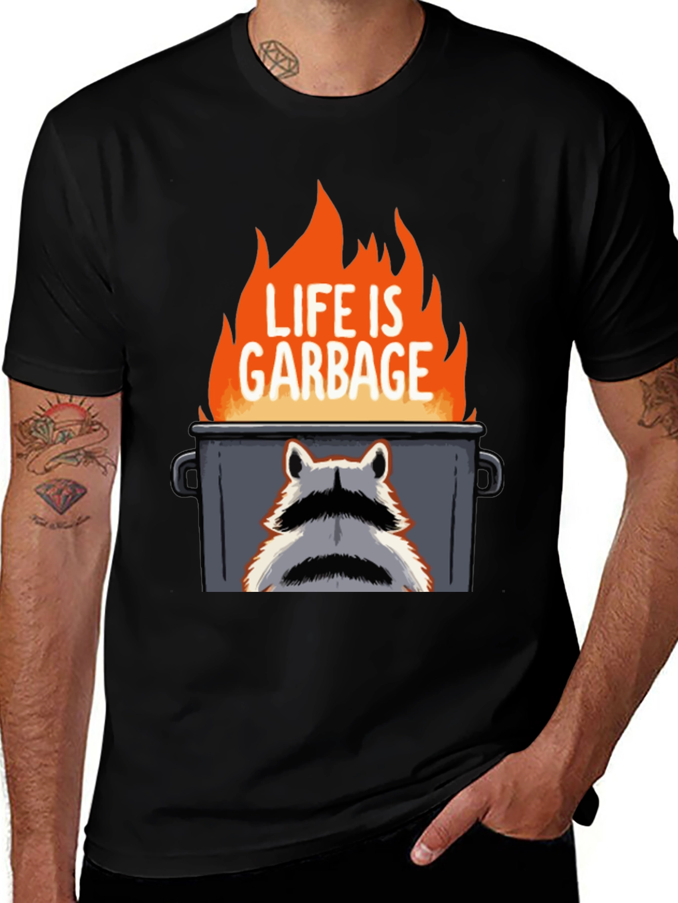 Variant 7 of Life is Garbage Raccoon T-Shirt