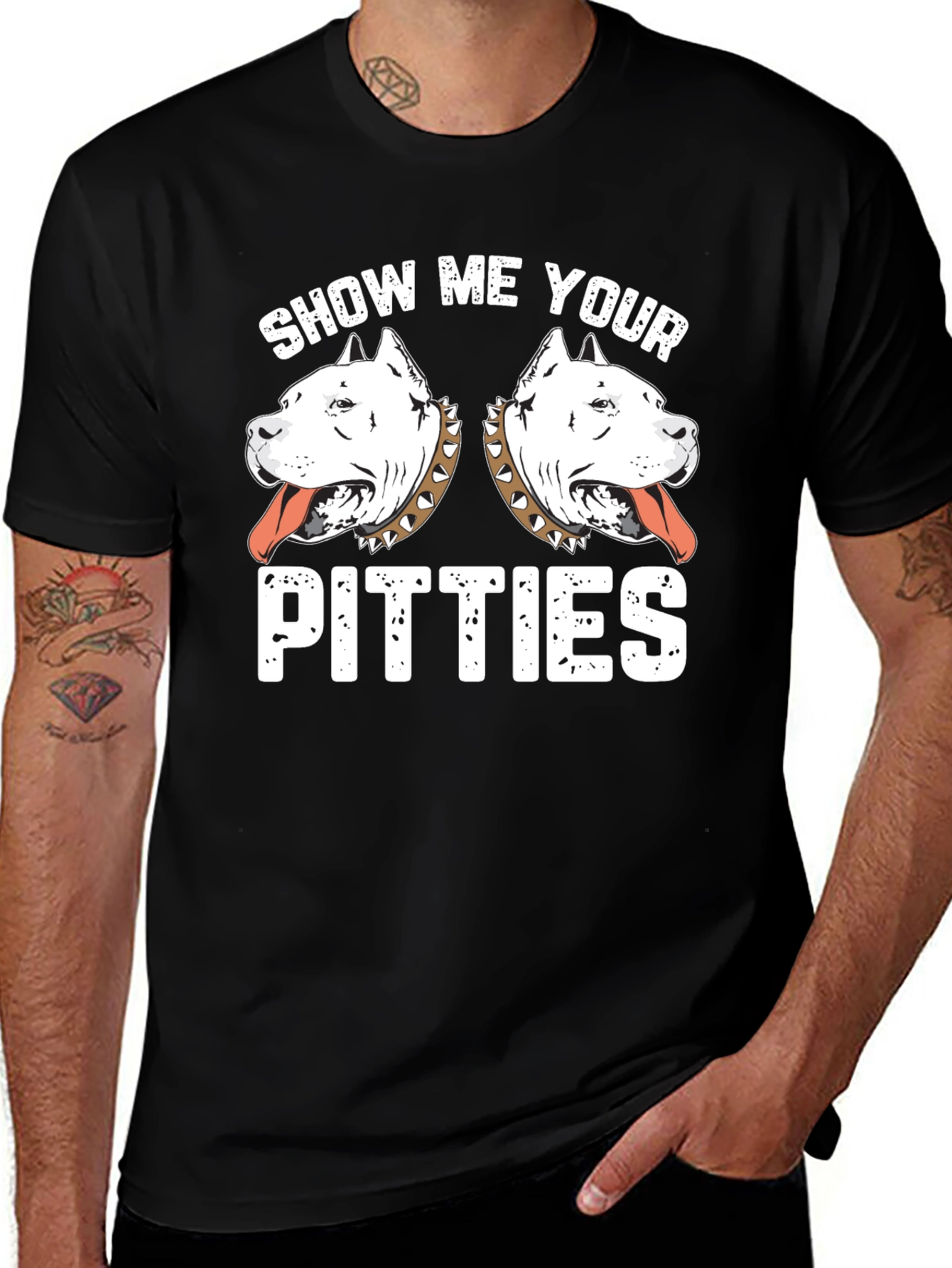 Variant 22 of Show Me Your Pitties Graphic Tee - Dog Lover T-Shirt