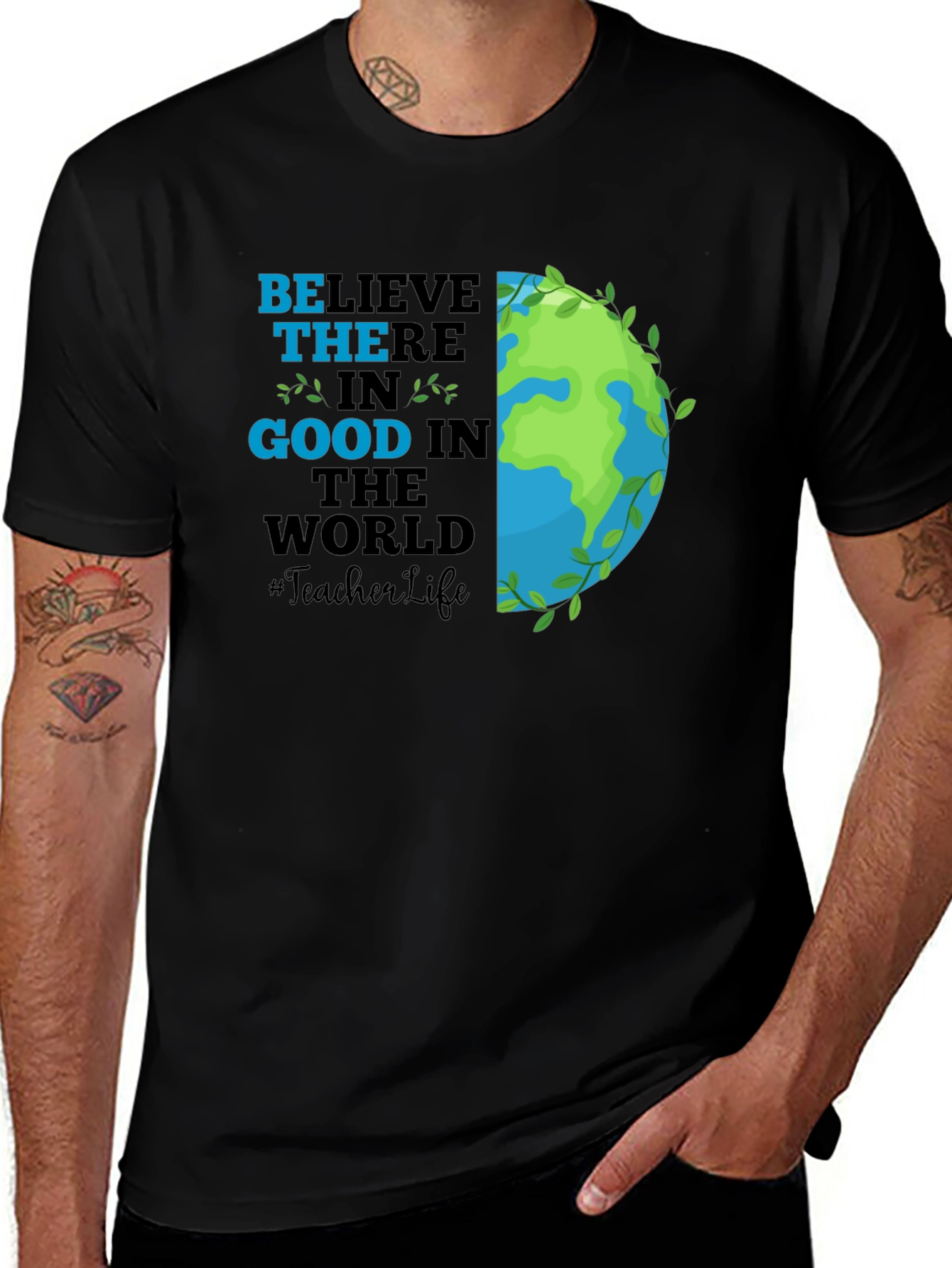 Variant 26 of Believe in Good Teacher Life Graphic Tee