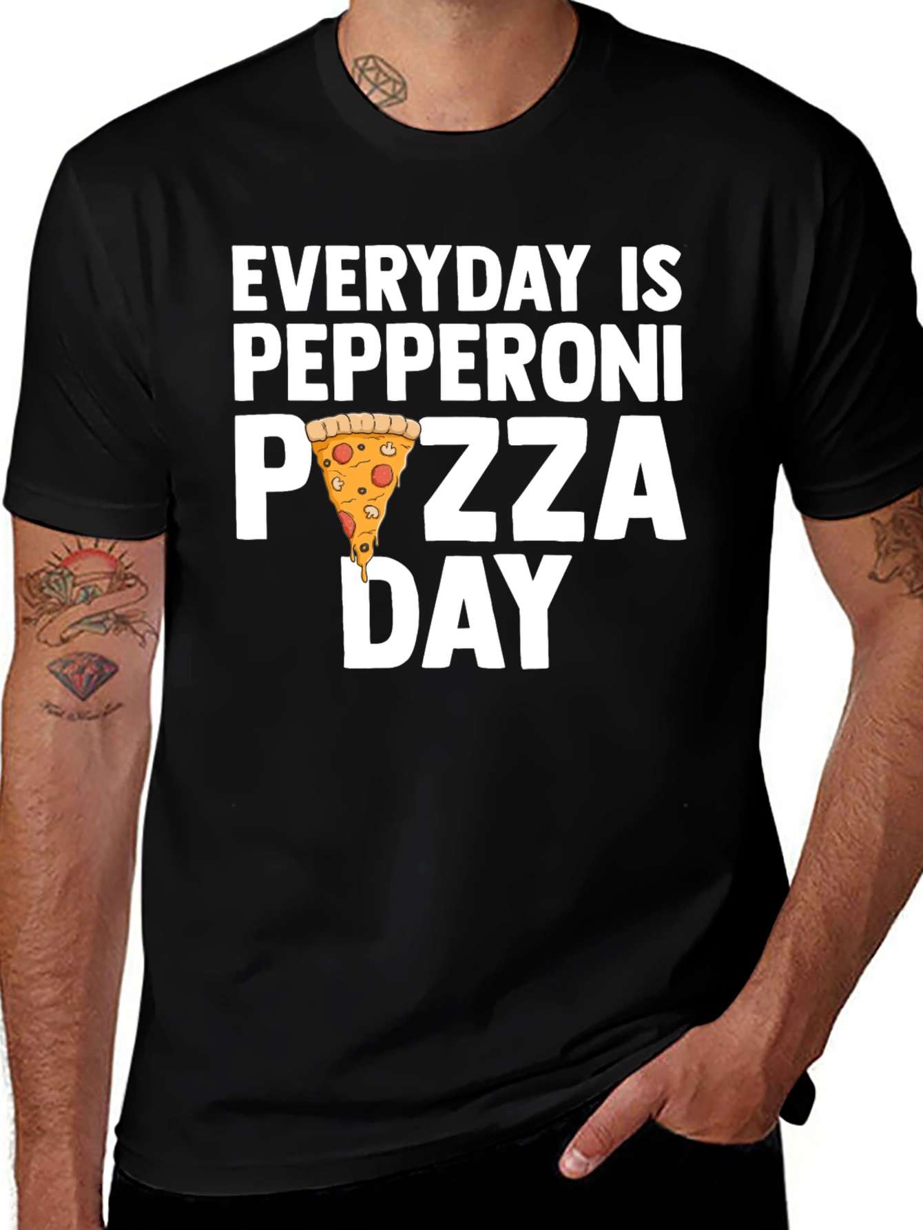 Variant 19 of Everyday is Pepperoni Pizza Day T-Shirt