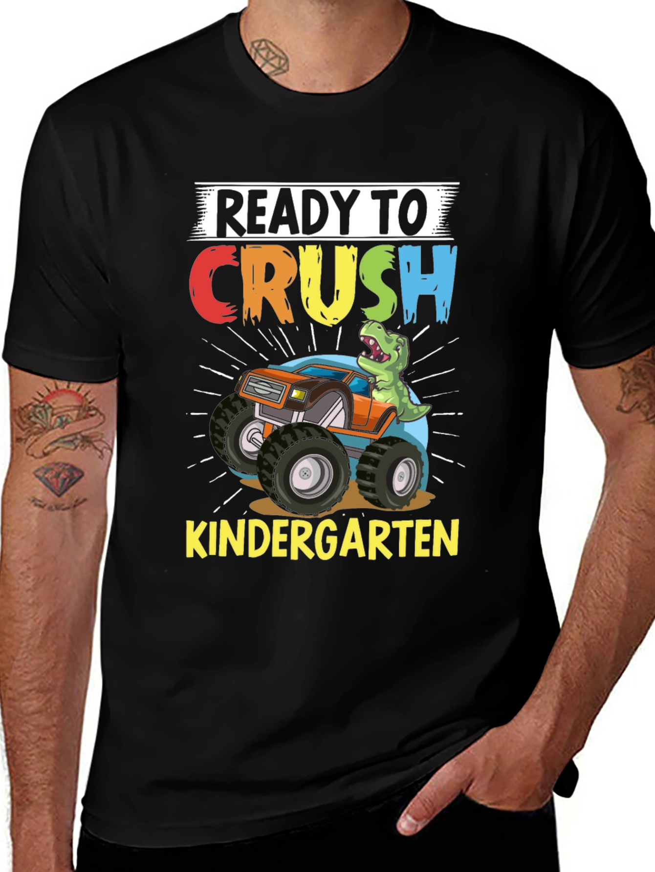 Variant 15 of Ready to Crush Kindergarten Monster Truck T-Shirt