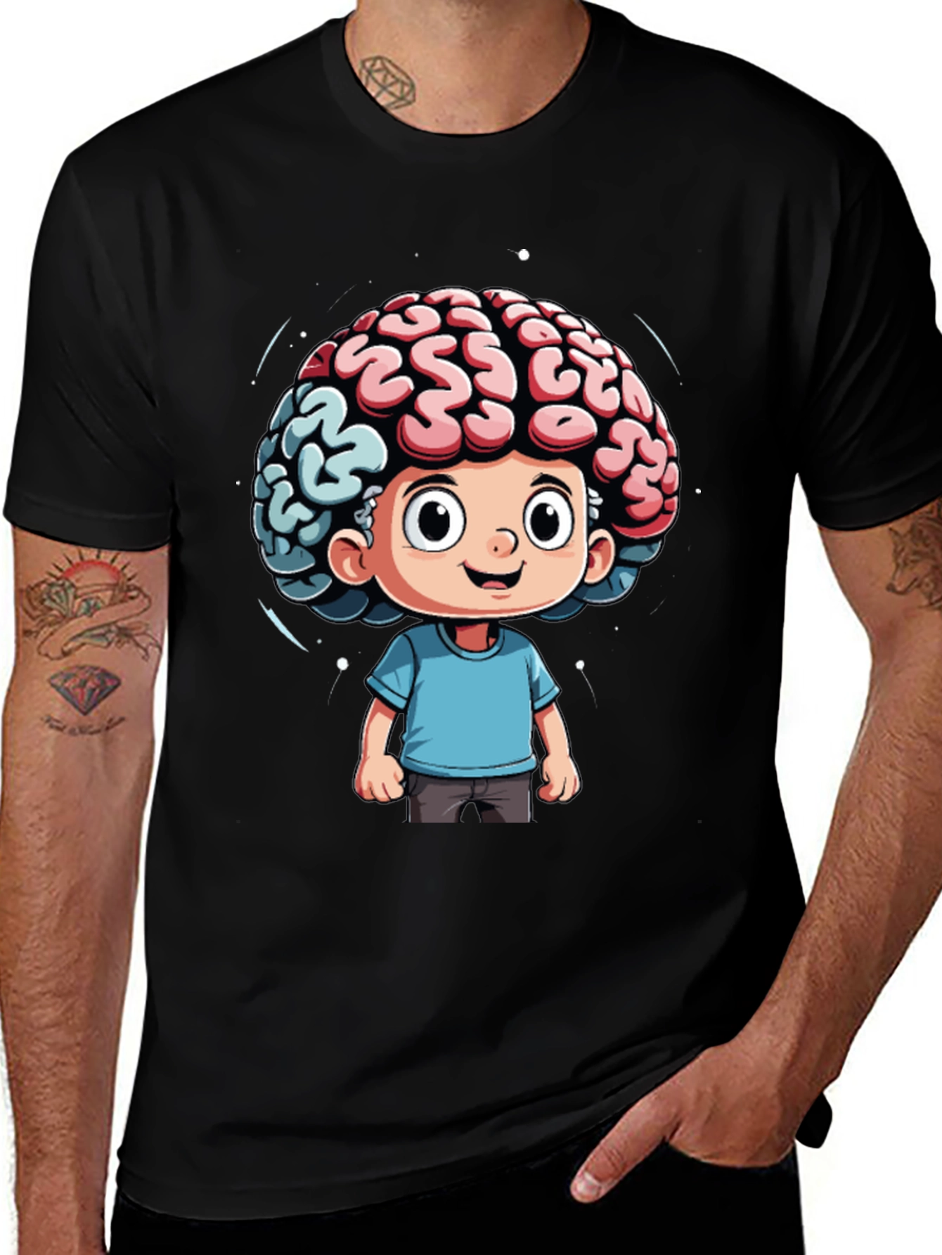 Variant 22 of Brainy Kid T-Shirt - Smart Cartoon Design