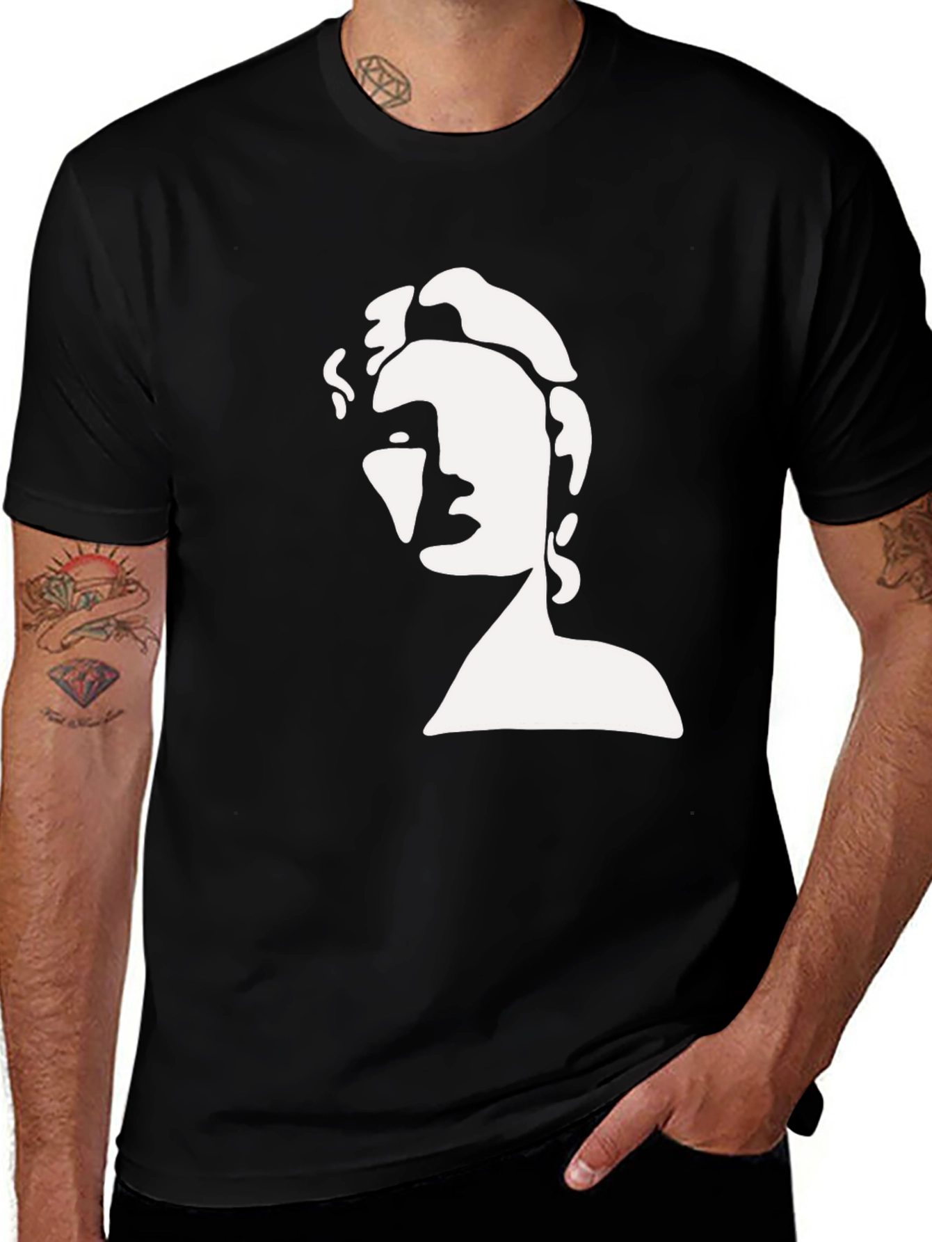 Variant 20 of Abstract Art Face Graphic Tee