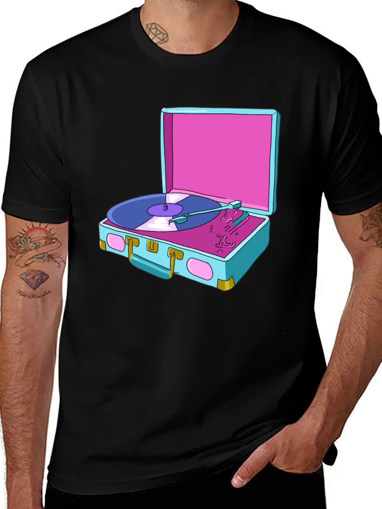 Variant 24 of Retro Turntable Graphic Tee