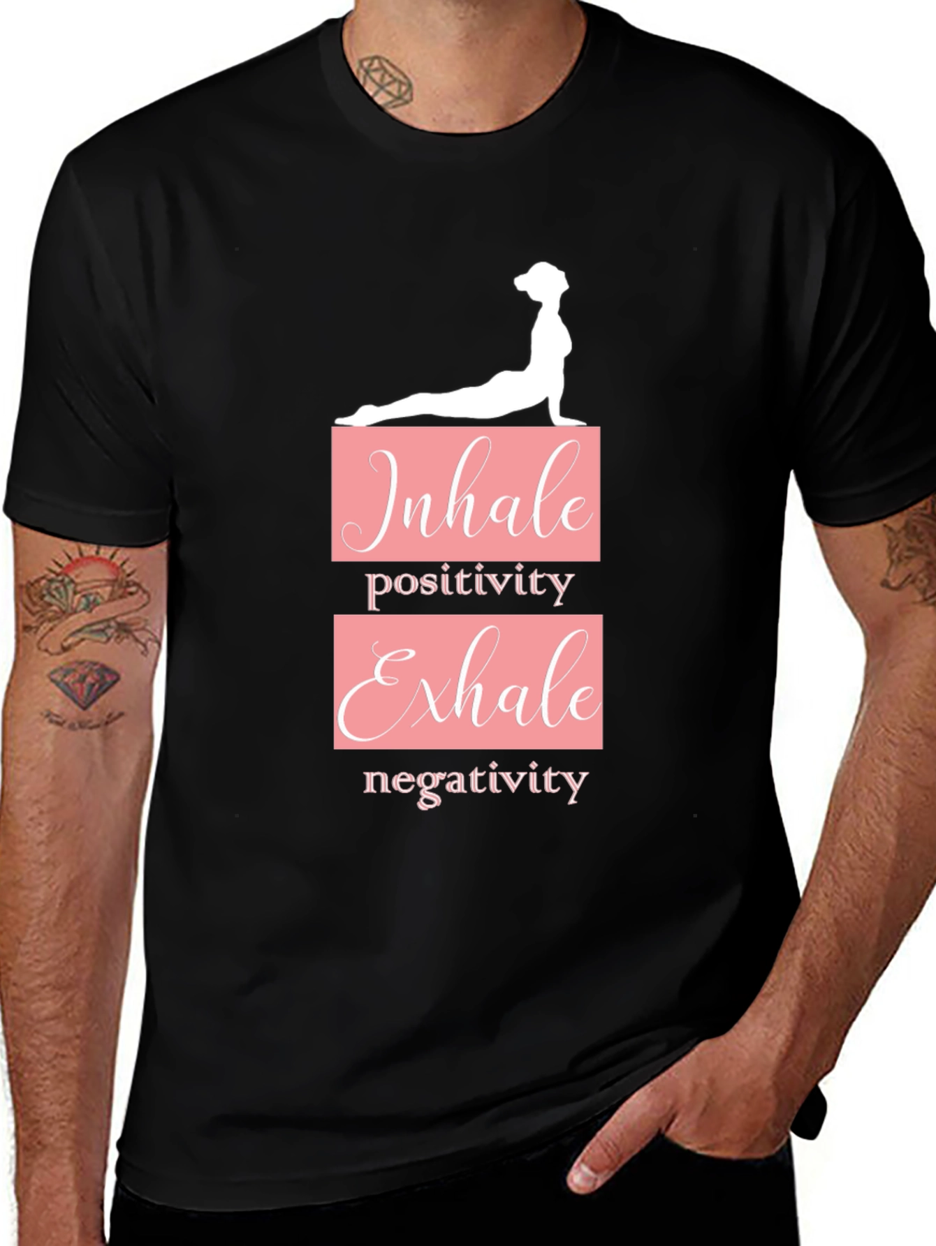 Variant 8 of Inhale Positivity Yoga Graphic Tee