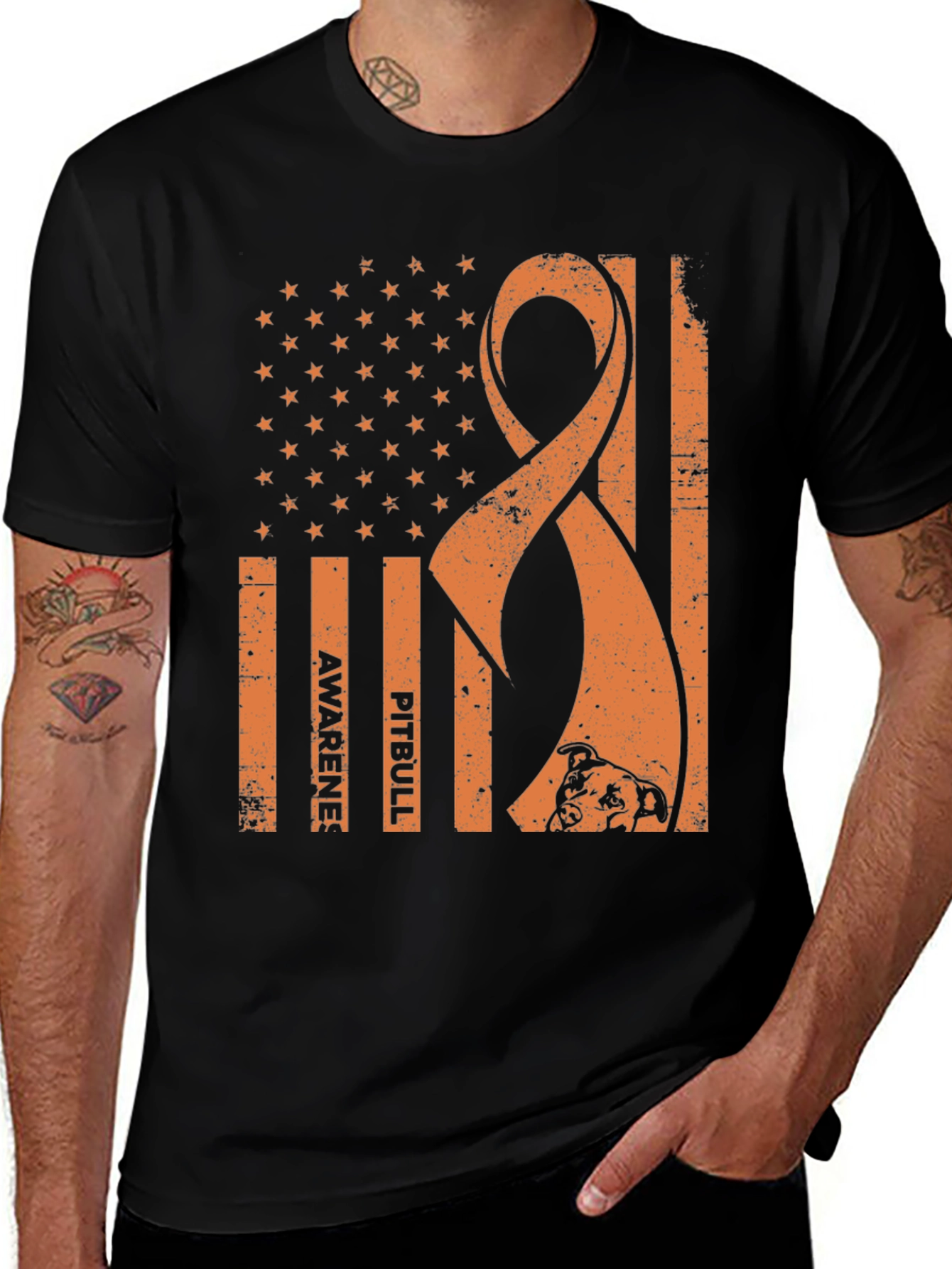 Pitbull Awareness Graphic Tee - Support and Style