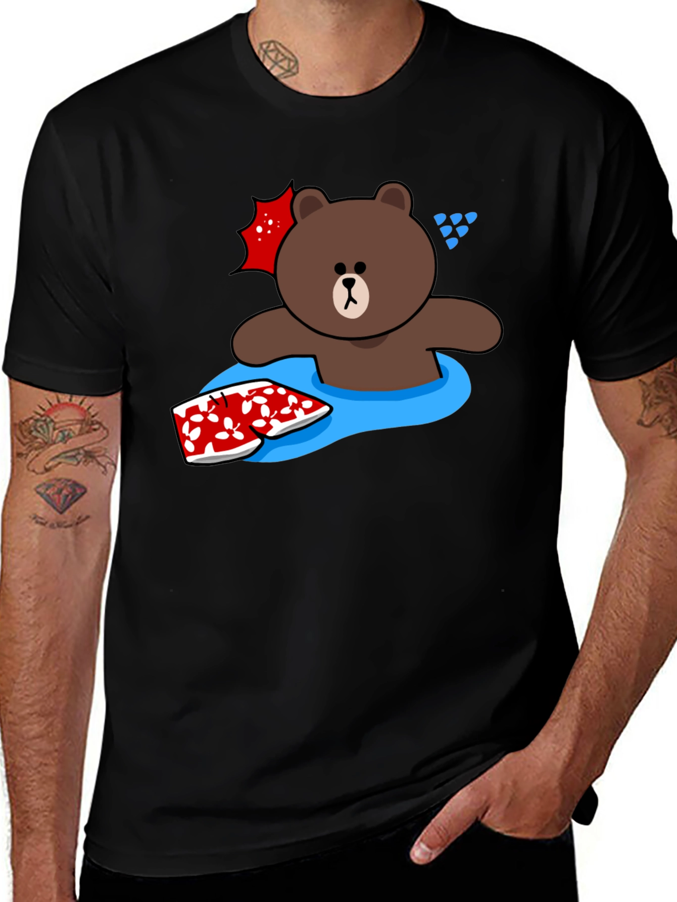 Fun Brown Bear Summer T-Shirt