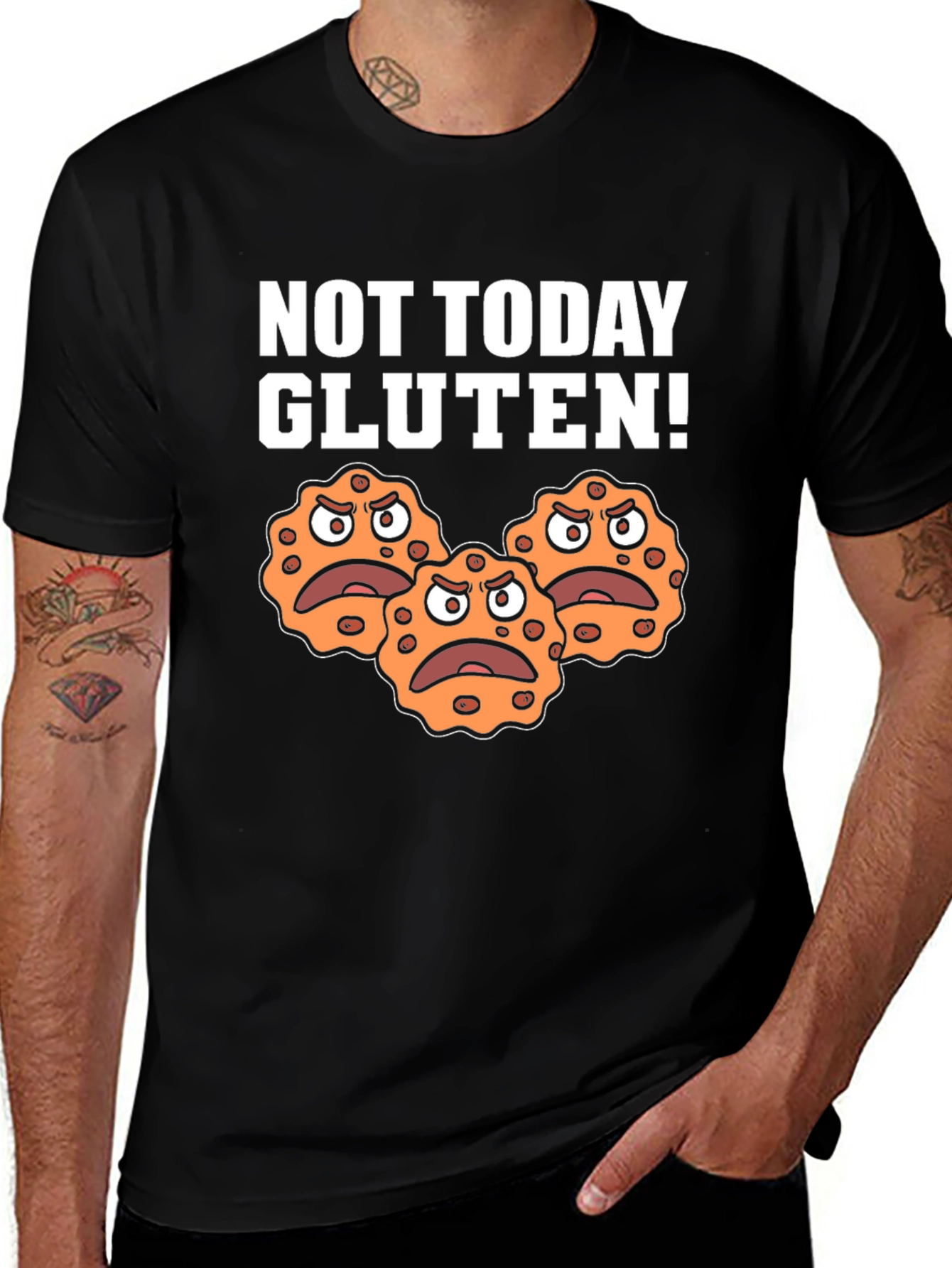 Variant 26 of Not Today Gluten! Graphic T-Shirt