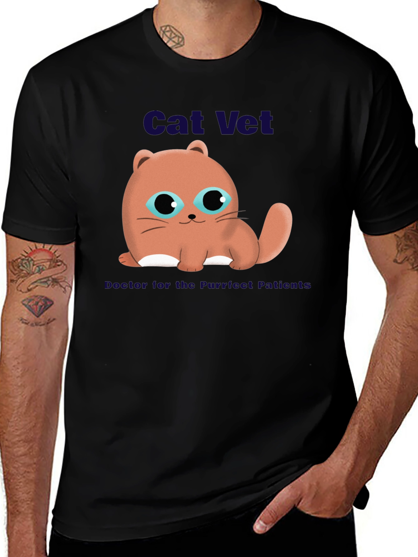 Variant 26 of Cute Cat Vet T-Shirt - Adorable Animal Lover Tee