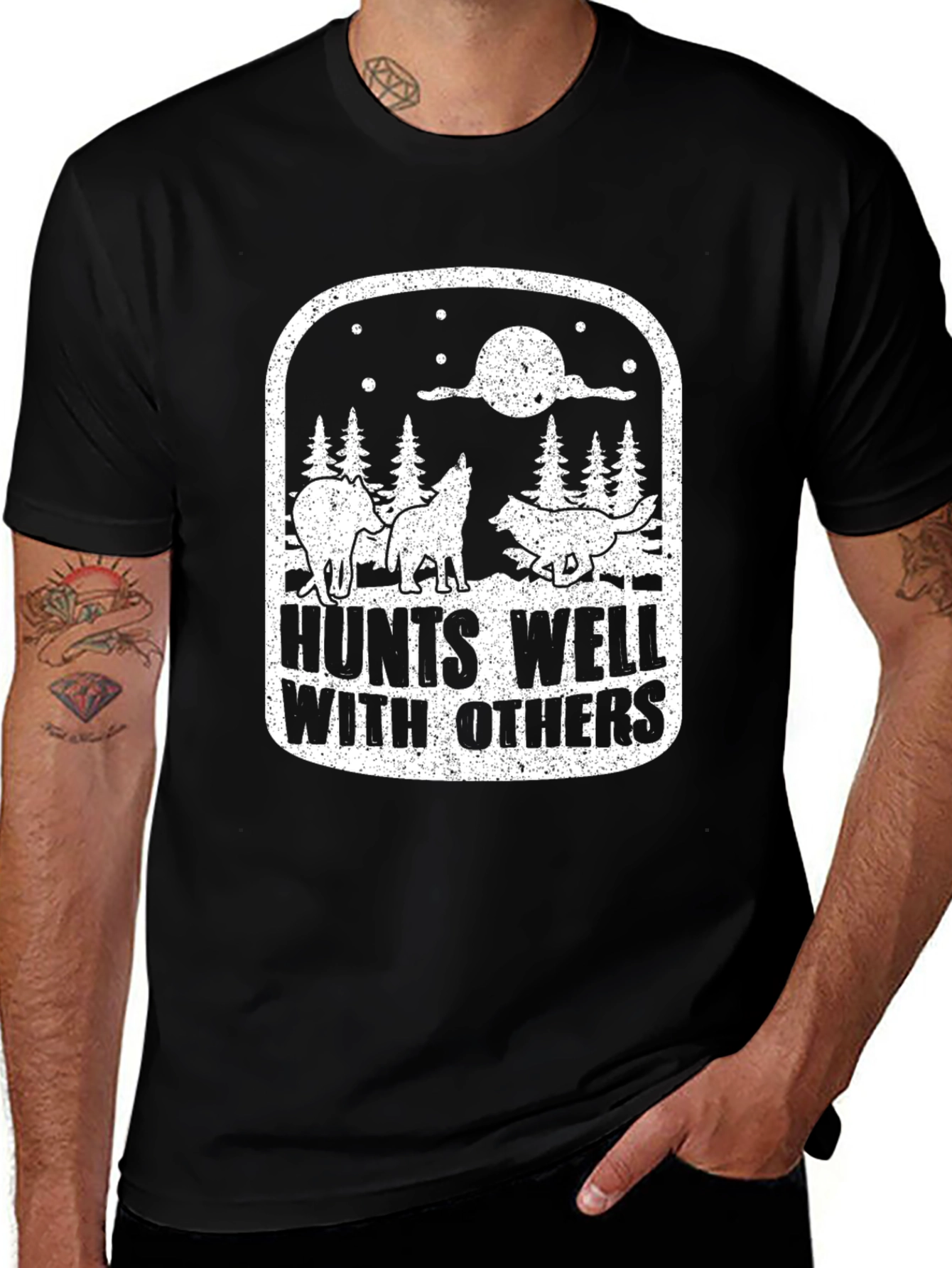 Variant 28 of Hunts Well With Others Graphic Tee
