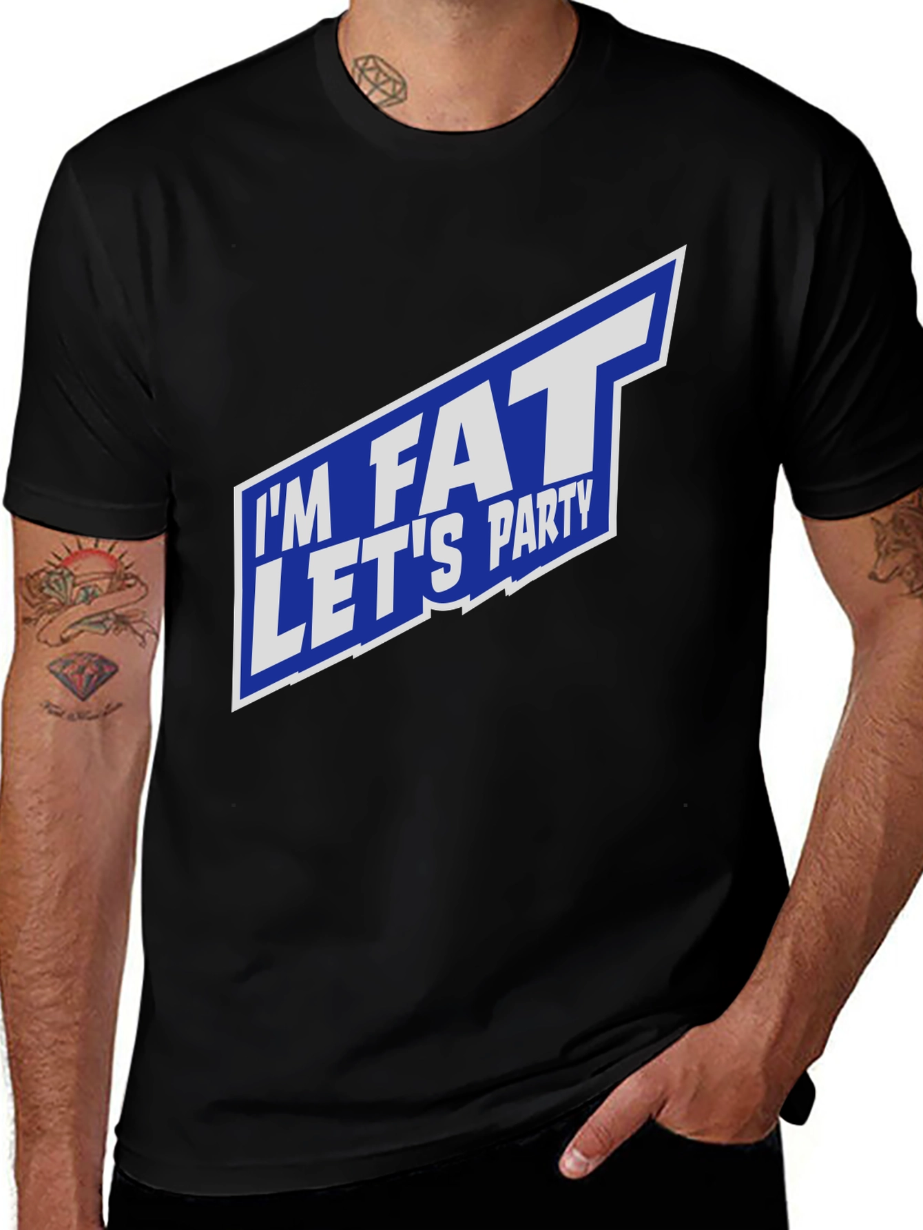 Variant 19 of I'm Fat Let's Party Graphic T-Shirt