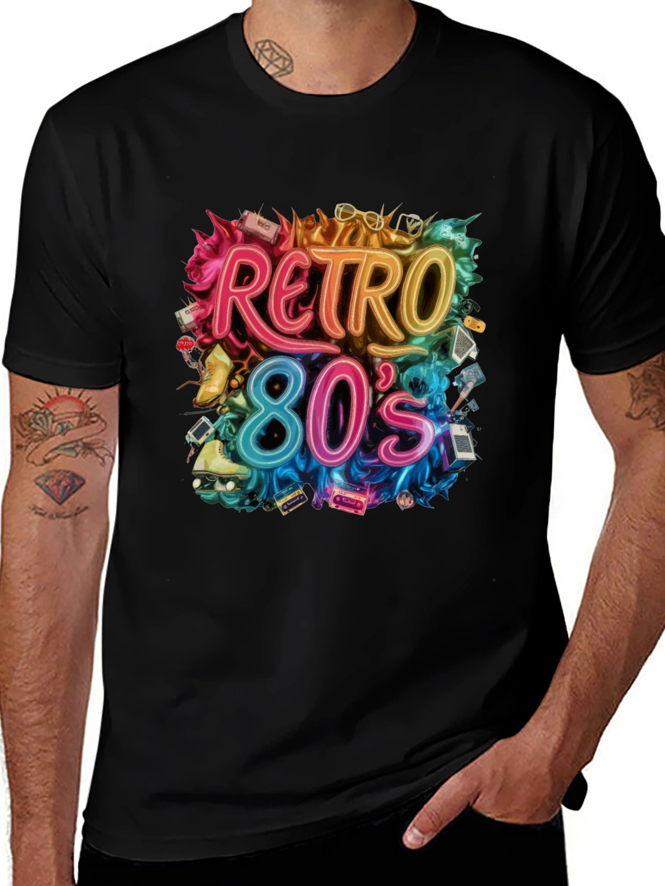 Variant 17 of Retro 80s Graphic Tee - Nostalgic Style