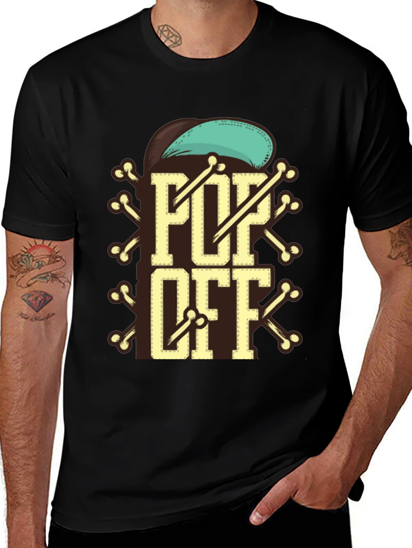 Variant 20 of Pop Off T-Shirt Cool Graphic Tee