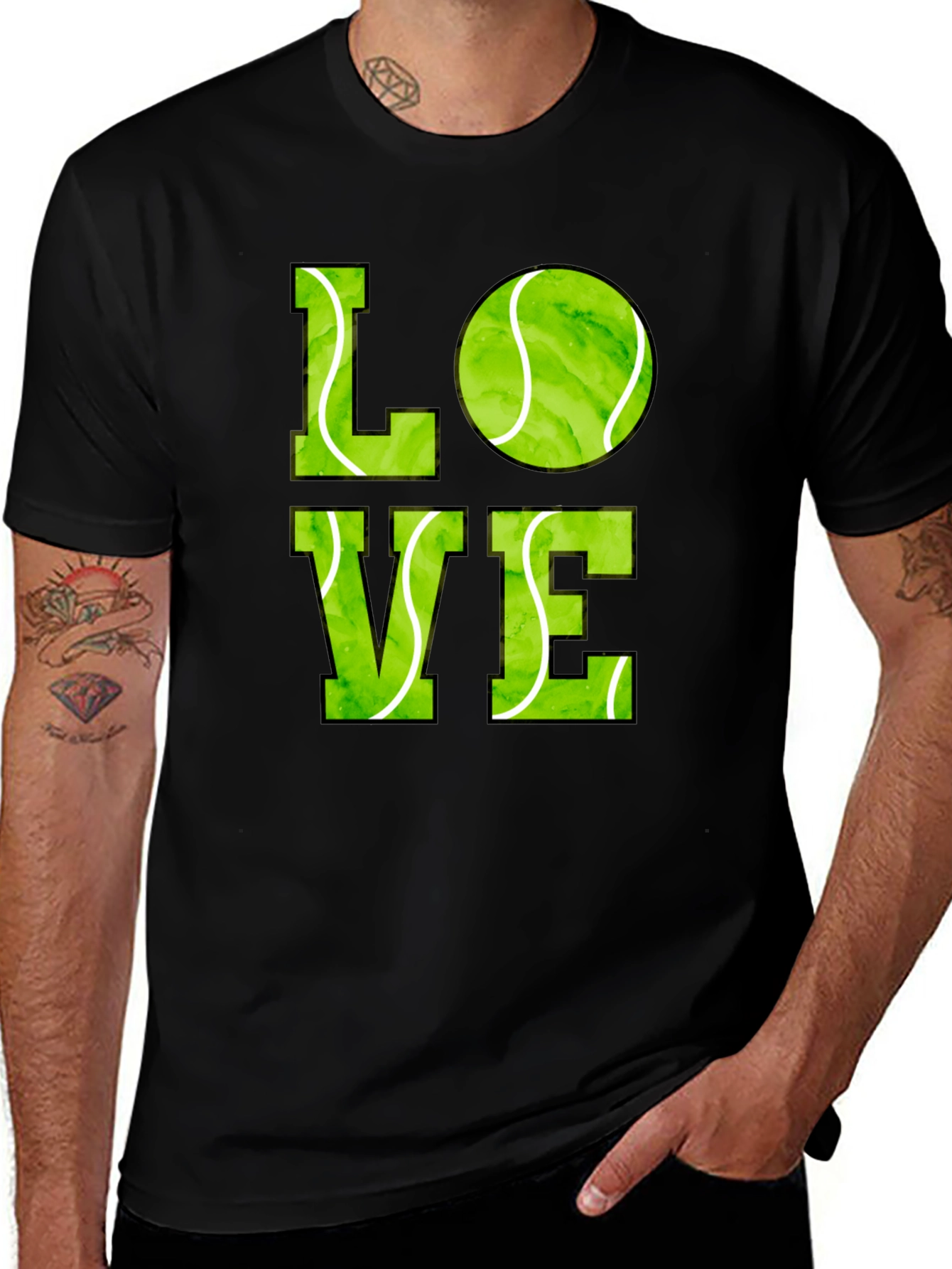 Variant 26 of Tennis Love Graphic T-Shirt - Sports Lover Tee