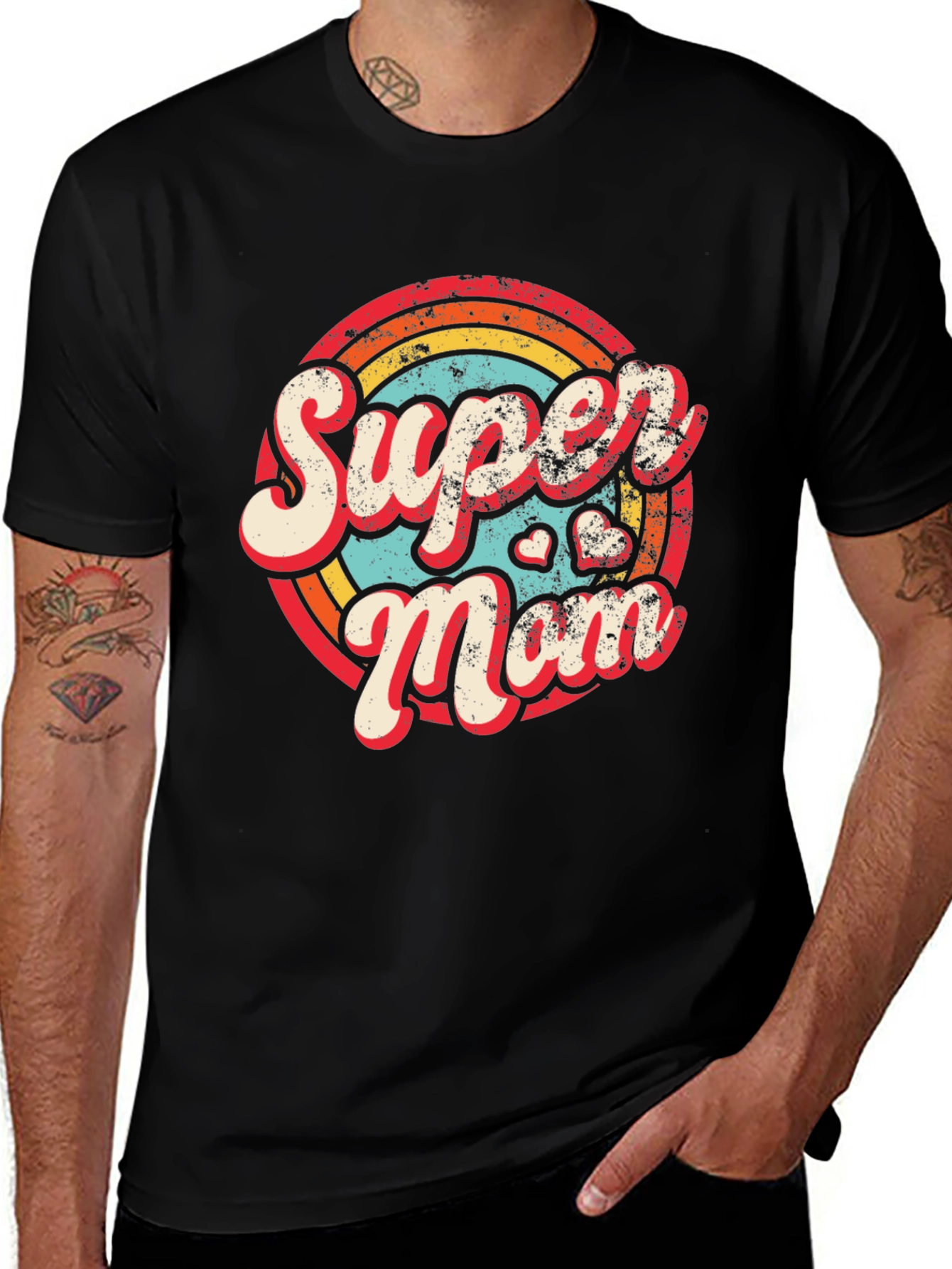 Variant 21 of Super Mom Retro T-Shirt