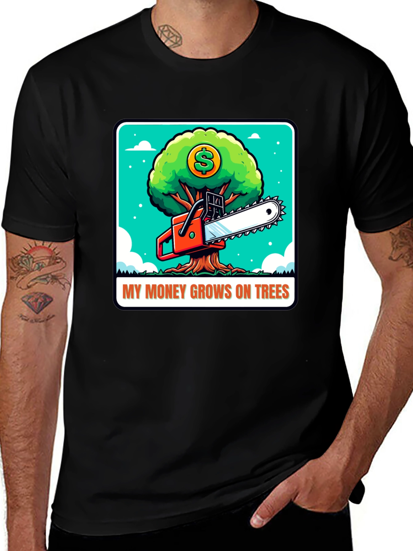 Variant 9 of Money Grows On Trees Graphic Tee
