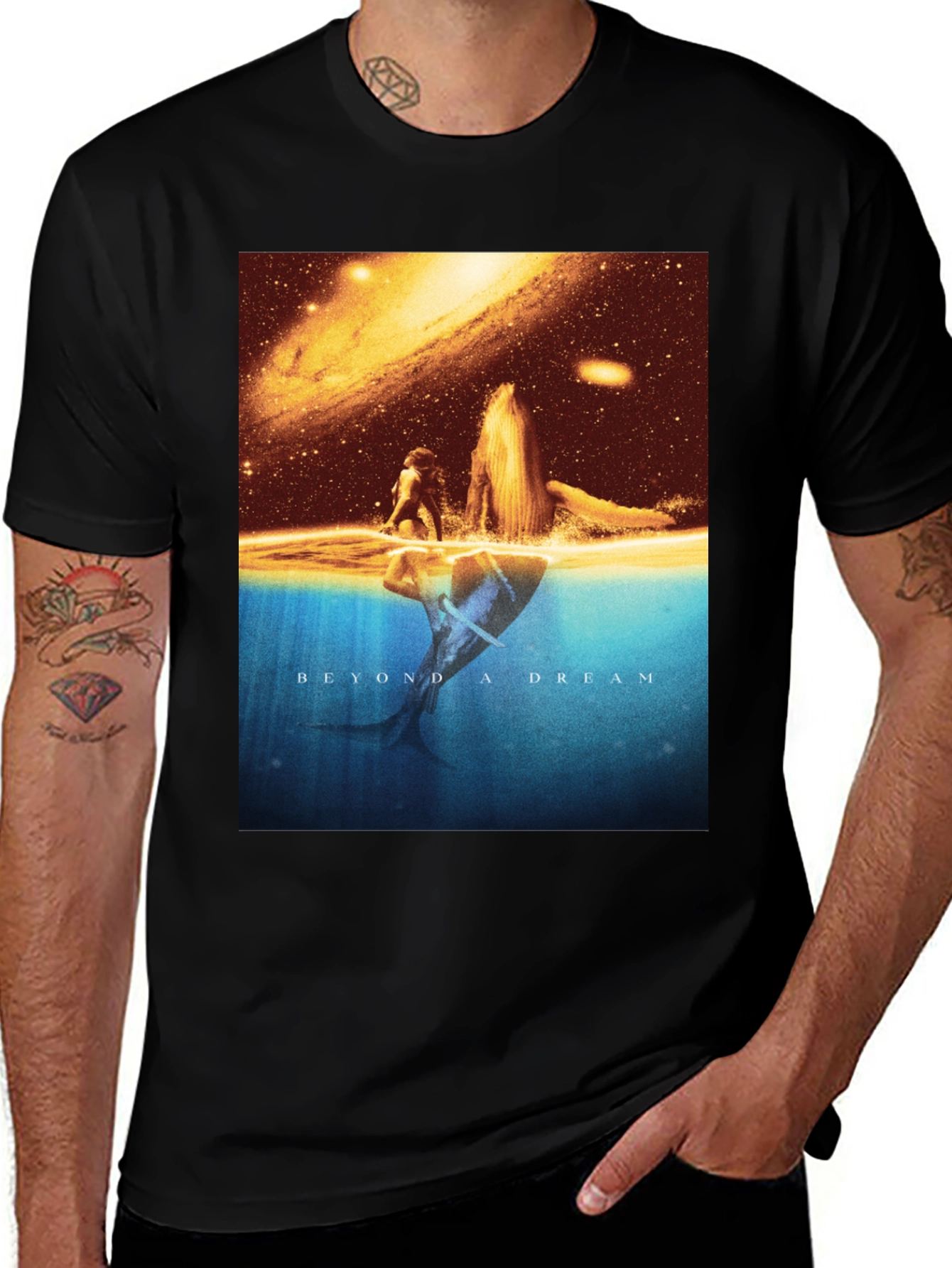 Variant 5 of Beyond A Dream T-Shirt: Cosmic Whale Graphic Tee