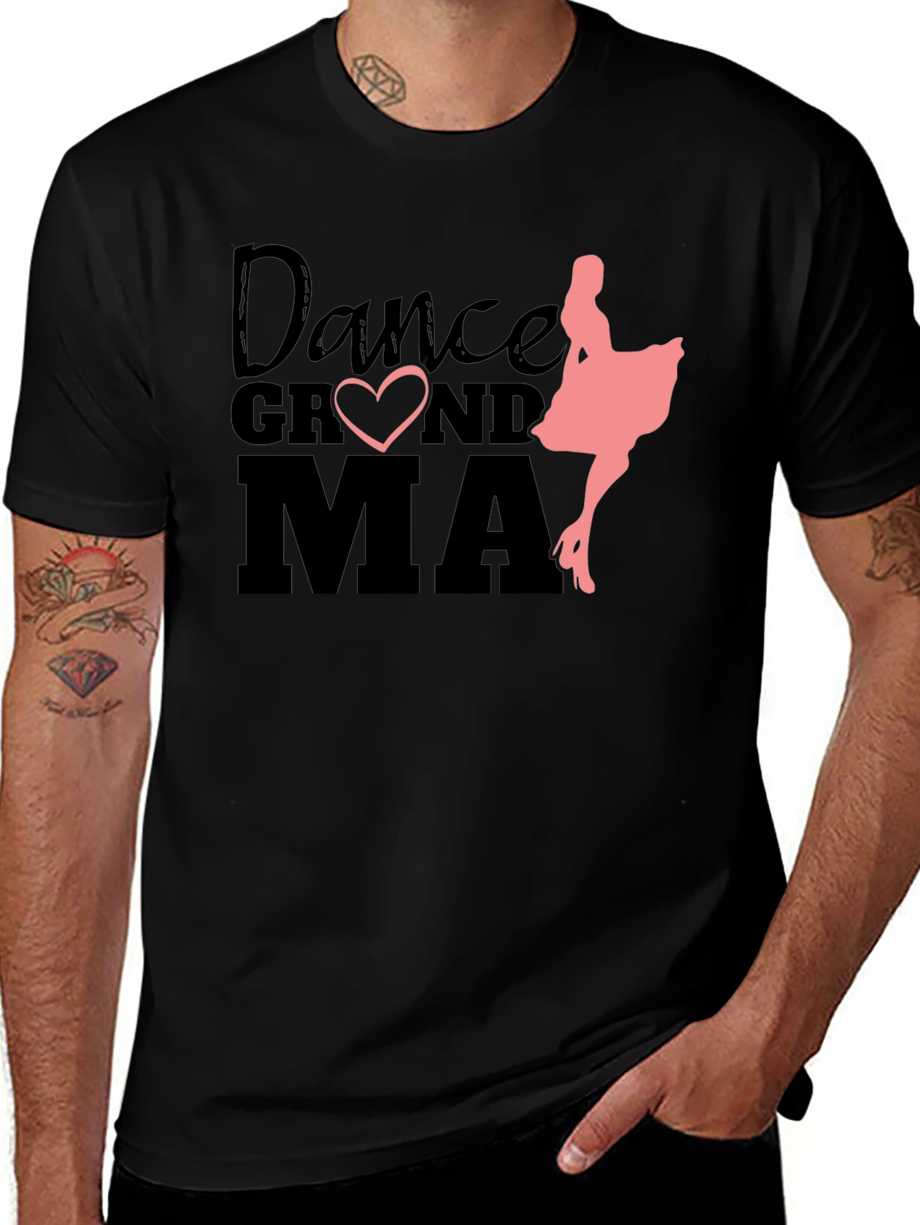 Variant 4 of Dance Grandma T-Shirt - Black