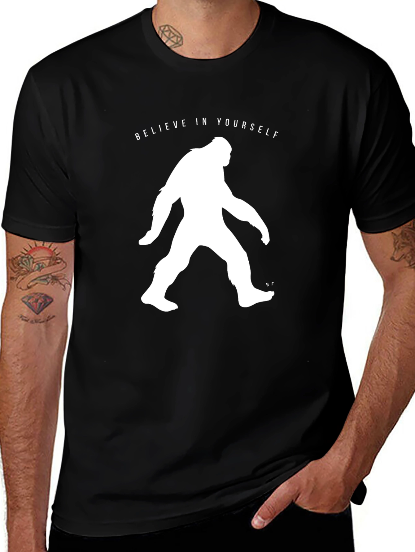 Believe in Yourself Bigfoot T-Shirt
