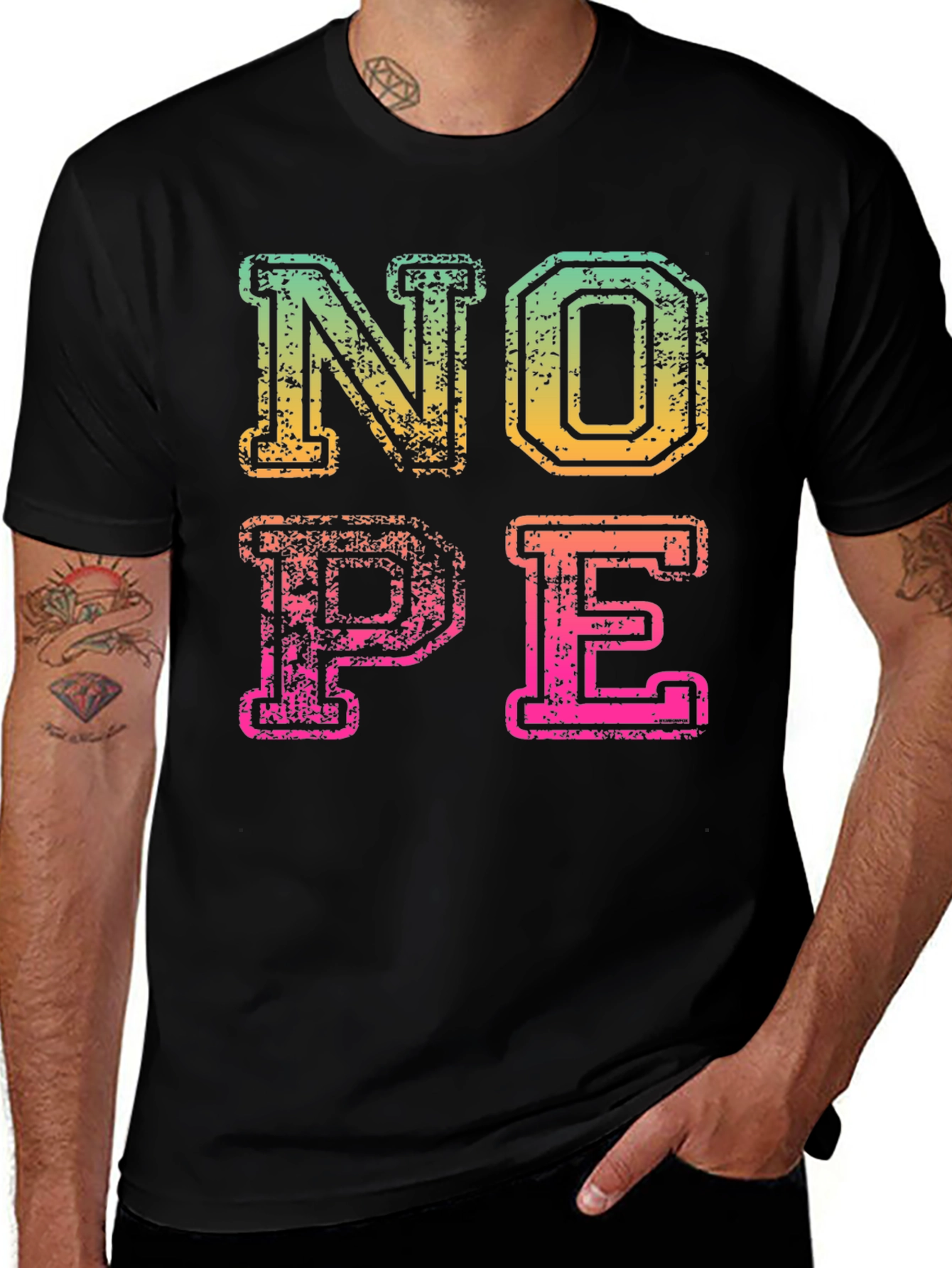 Variant 14 of Retro NOPE Graphic Tee - Funny Sarcastic T-Shirt