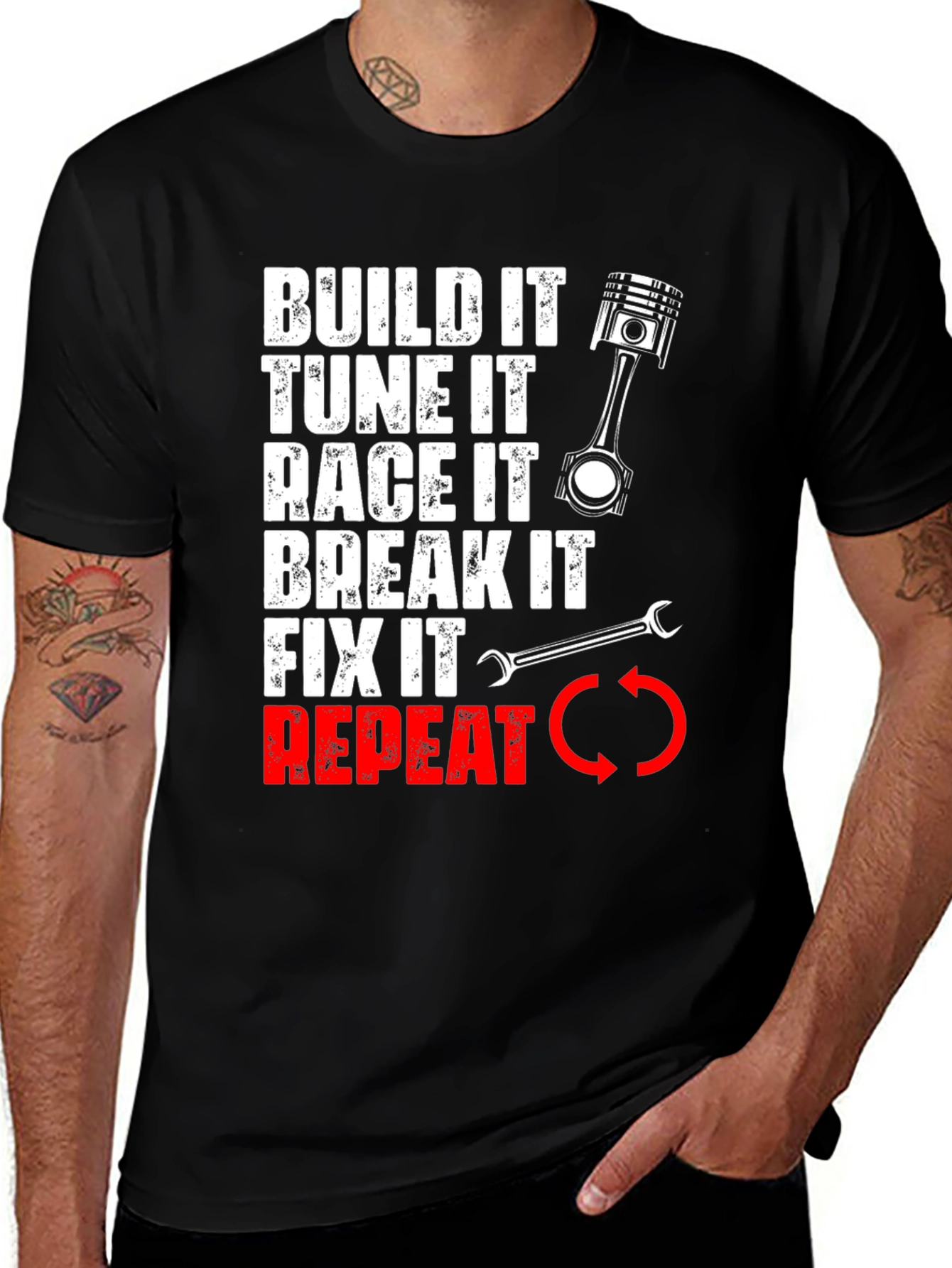 Variant 7 of Build It, Race It, Fix It T-Shirt