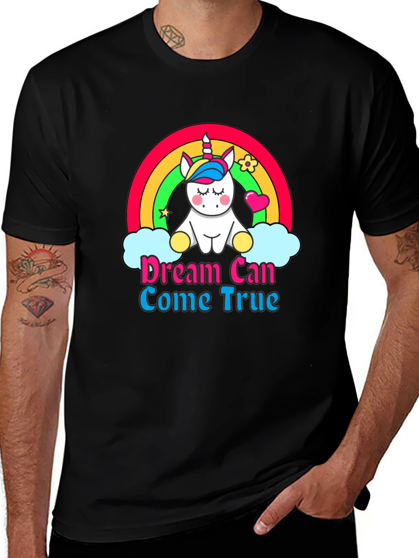 Variant 19 of Dream Come True Unicorn Graphic Tee