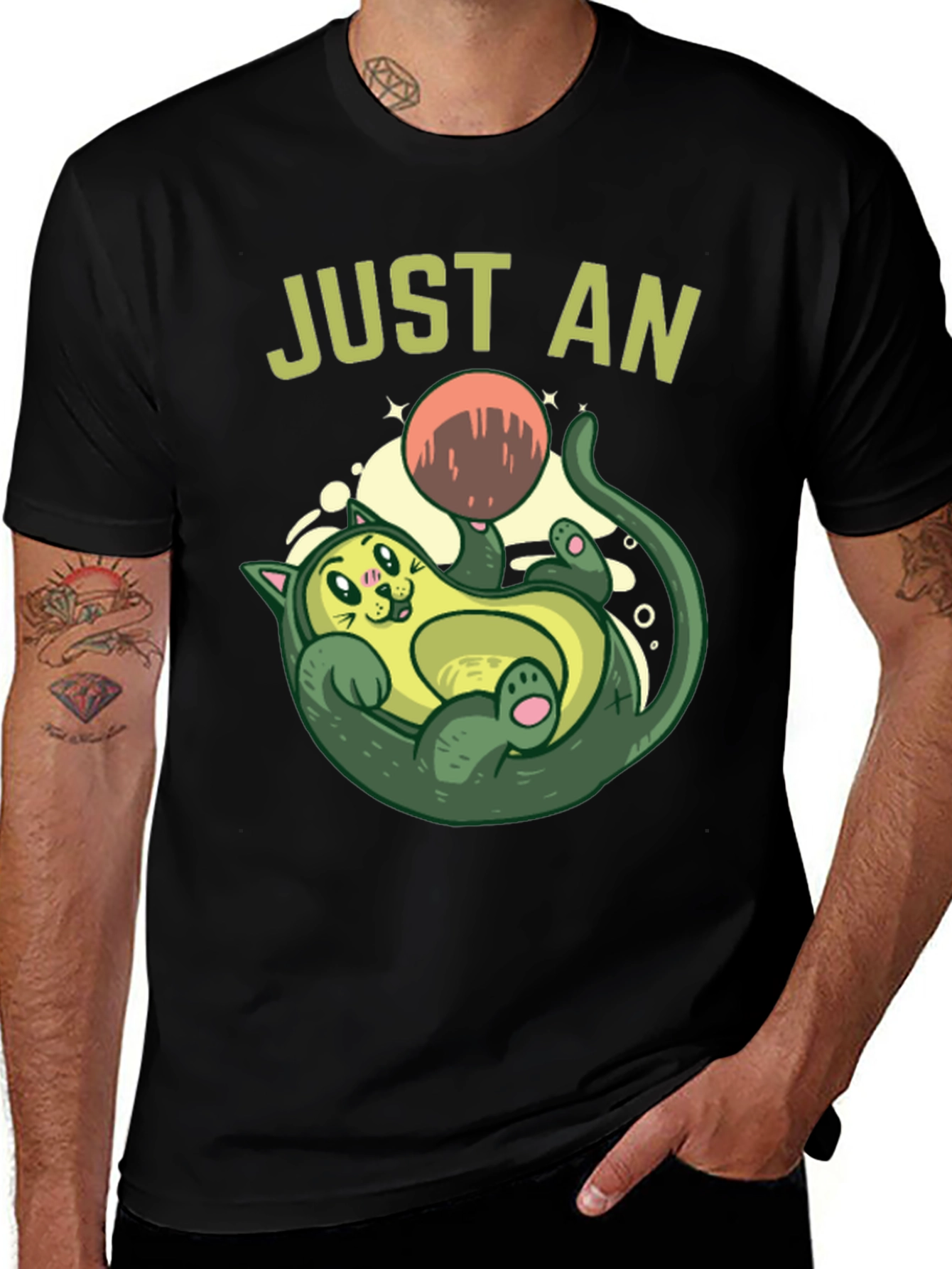 Variant 28 of Avocado Cat Lover T-Shirt - Just An Avocato!