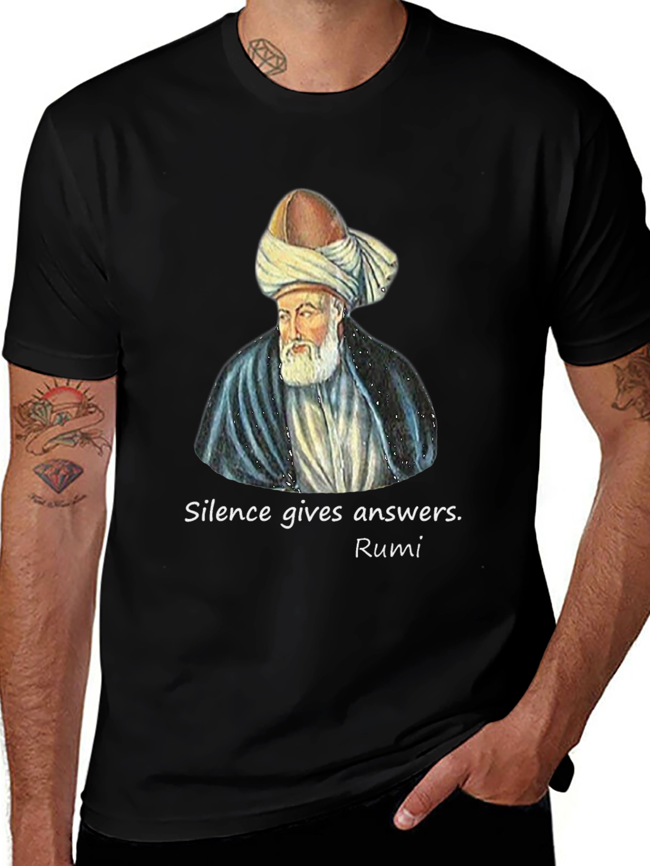Variant 4 of Silence Gives Answers Rumi T-Shirt