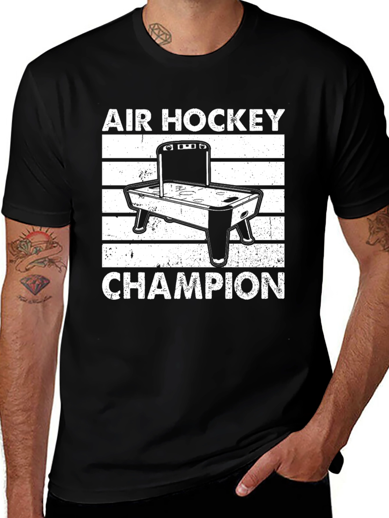 Variant 9 of Air Hockey Champion Graphic T-Shirt